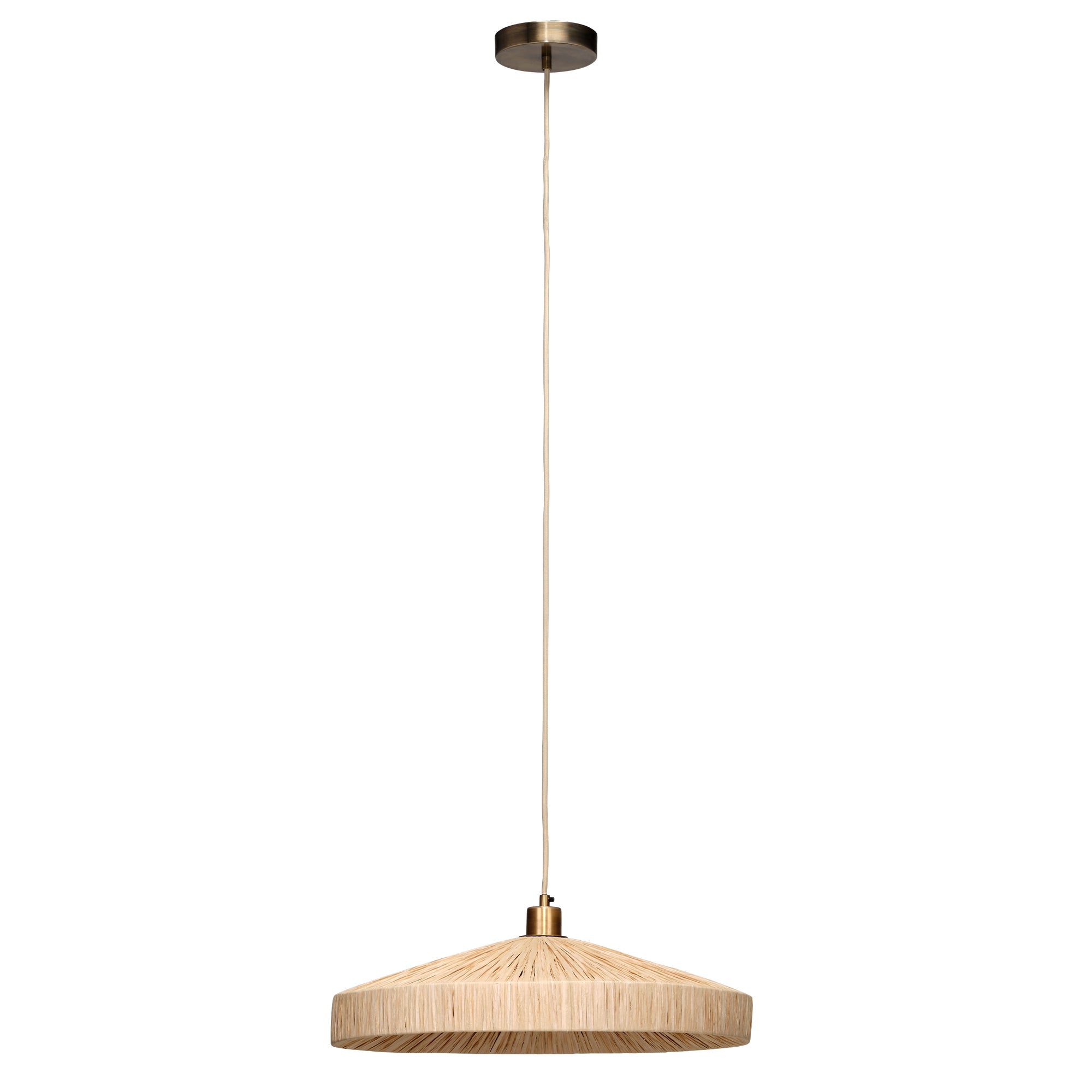 Jamie Young Parasol Natural 1-Light Small Pendant