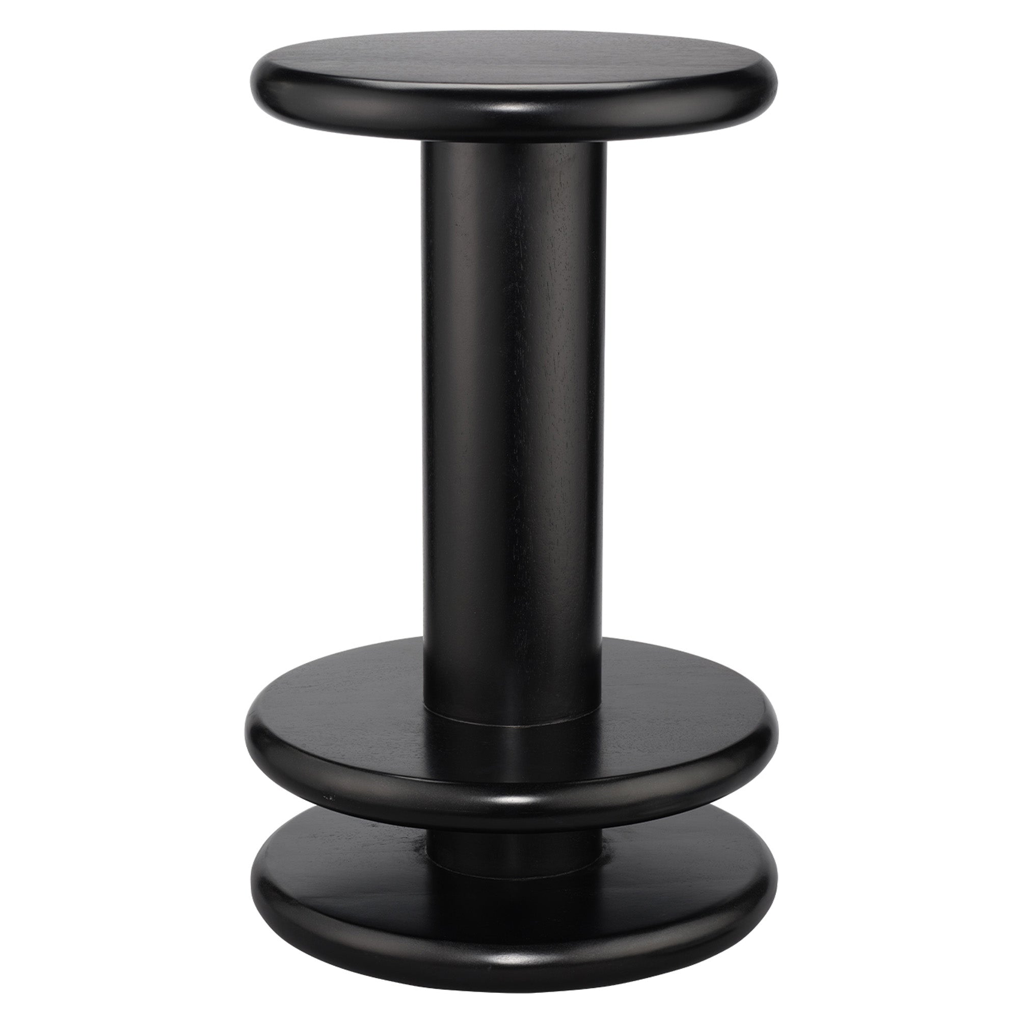 Jamie Young Rye Black Mango Wood Counter Stool