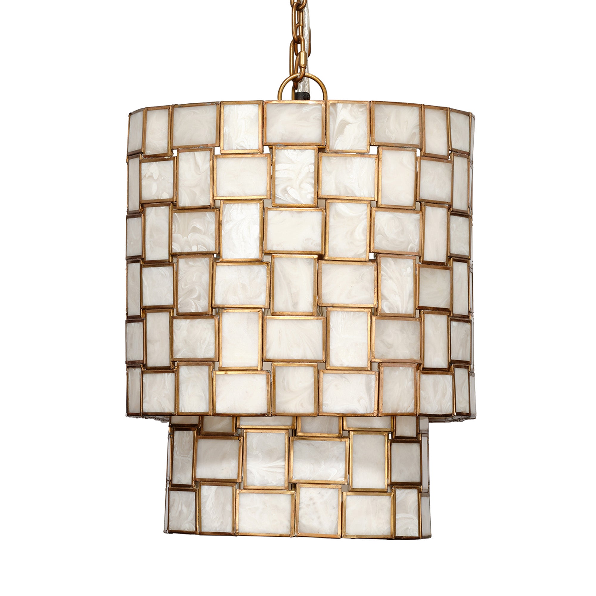 Jamie Young Premiere Faux Alabaster 7-Light Chandelier