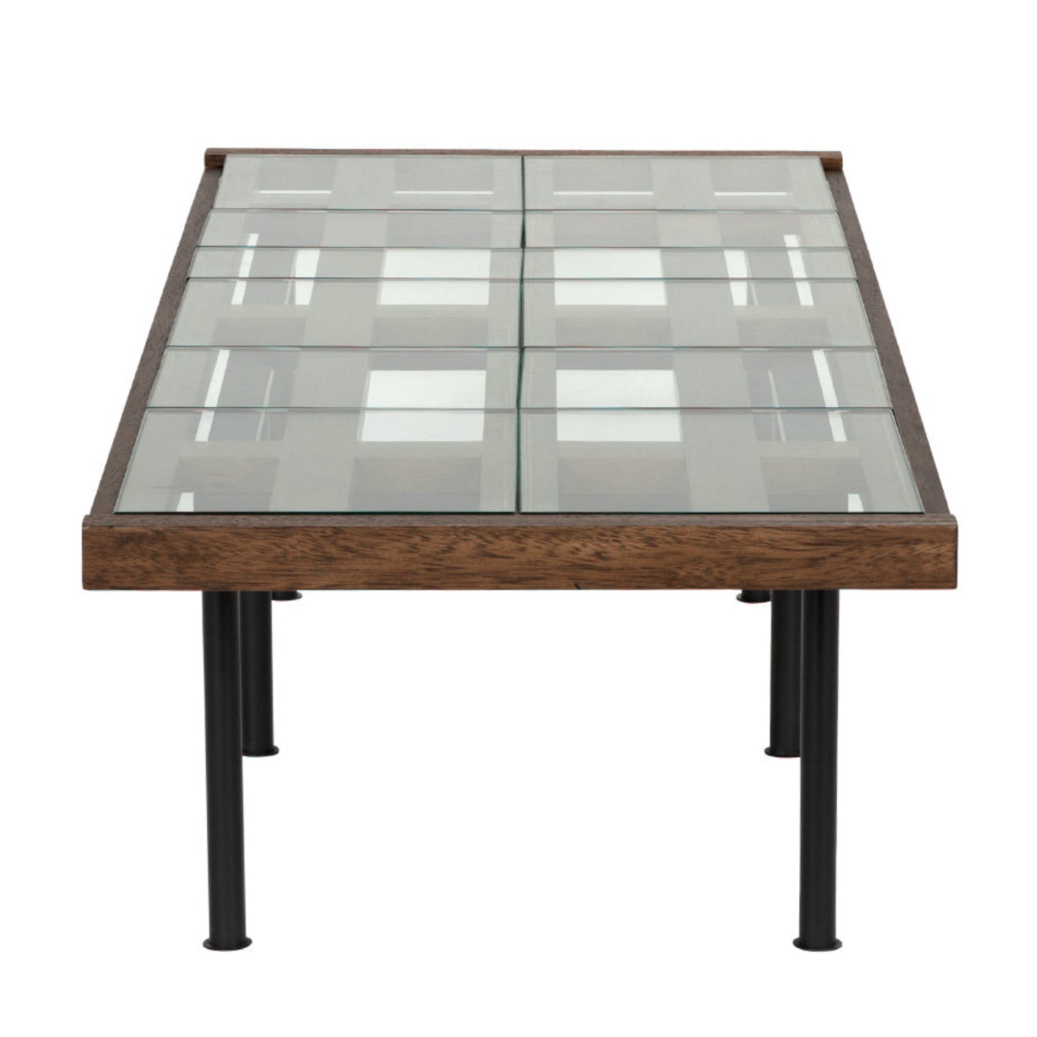 Noir Paxton Coffee Table shown in Dark Walnut with Black