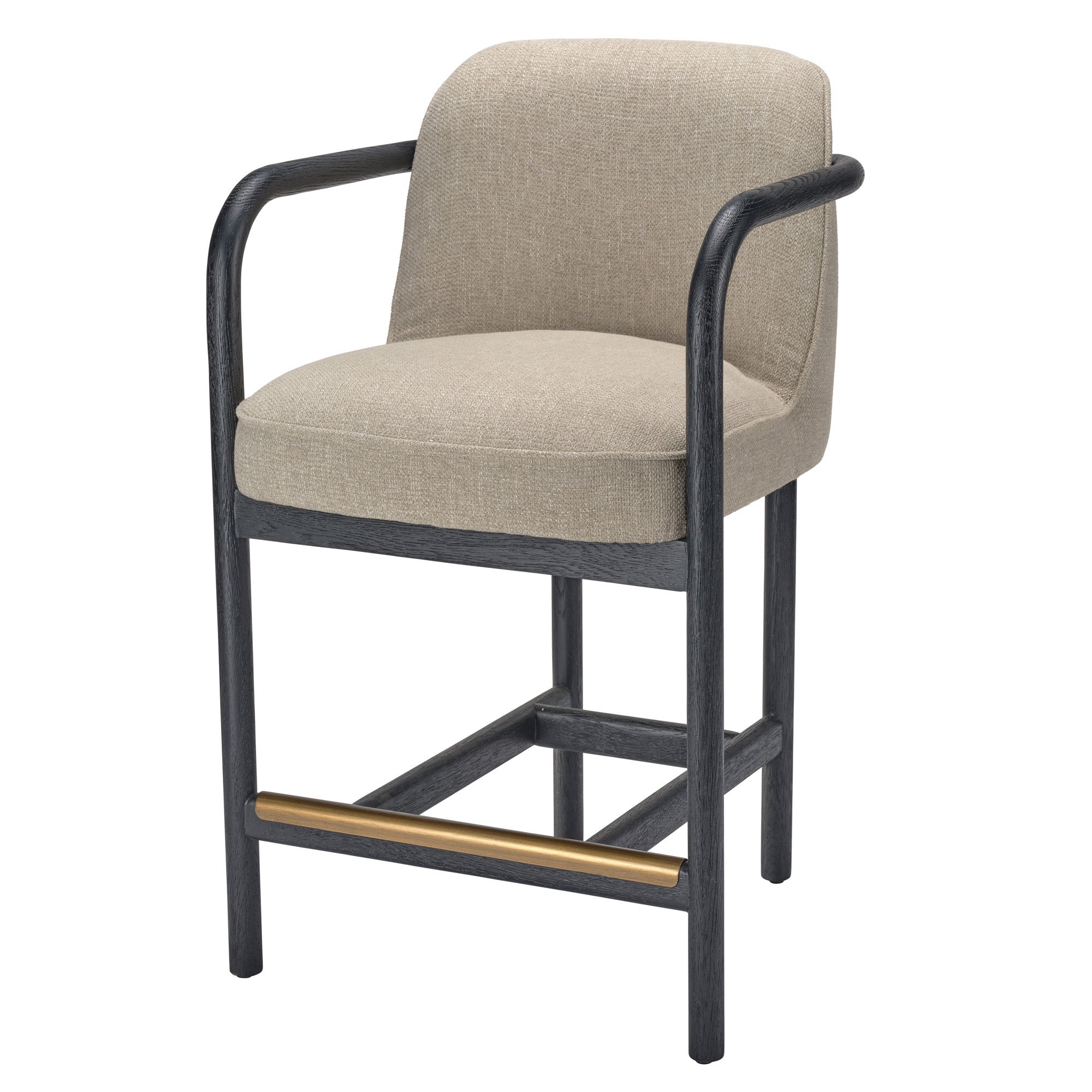 Jamie Young Tether Ebony Oak Counter Stool