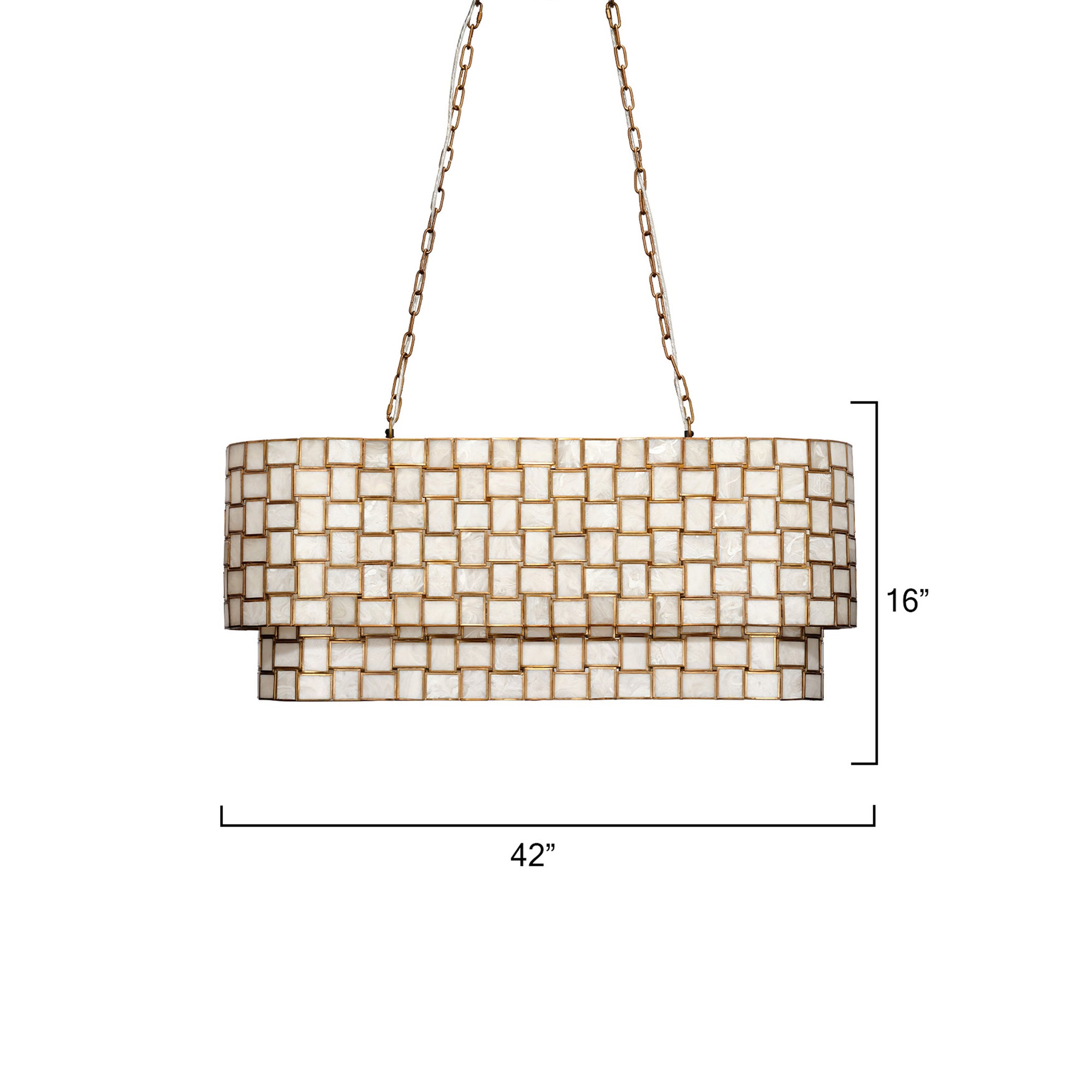 Jamie Young Premiere Faux Alabaster 7-Light Chandelier