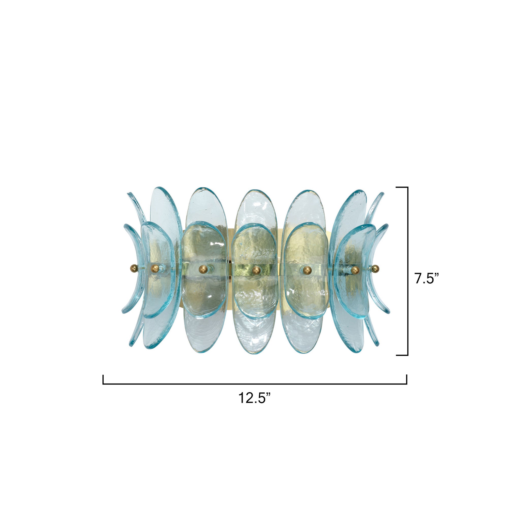 Jamie Young Coronet Blue 1-Light Wall Sconce