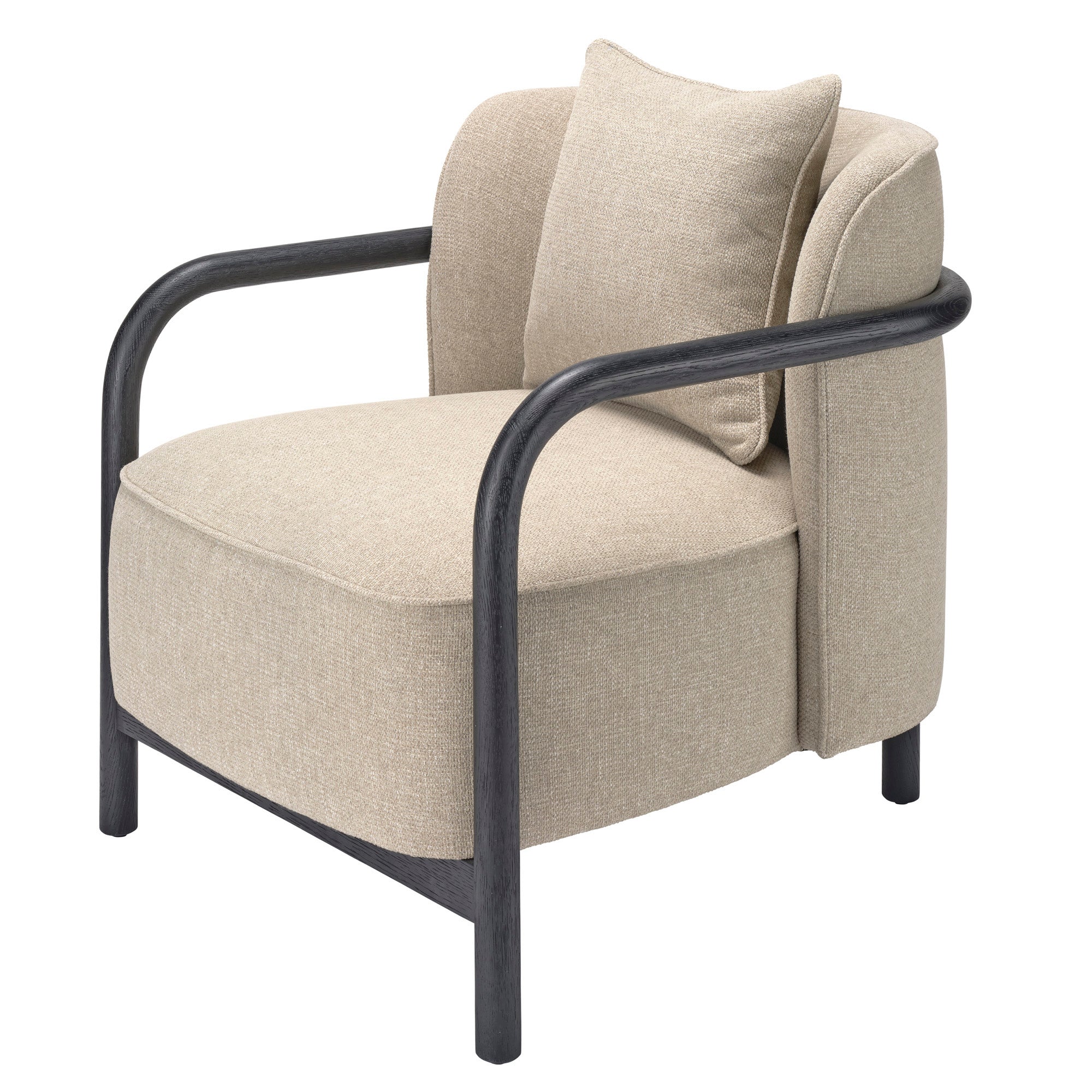 Jamie Young Tether Ebony Oak Lounge Chair