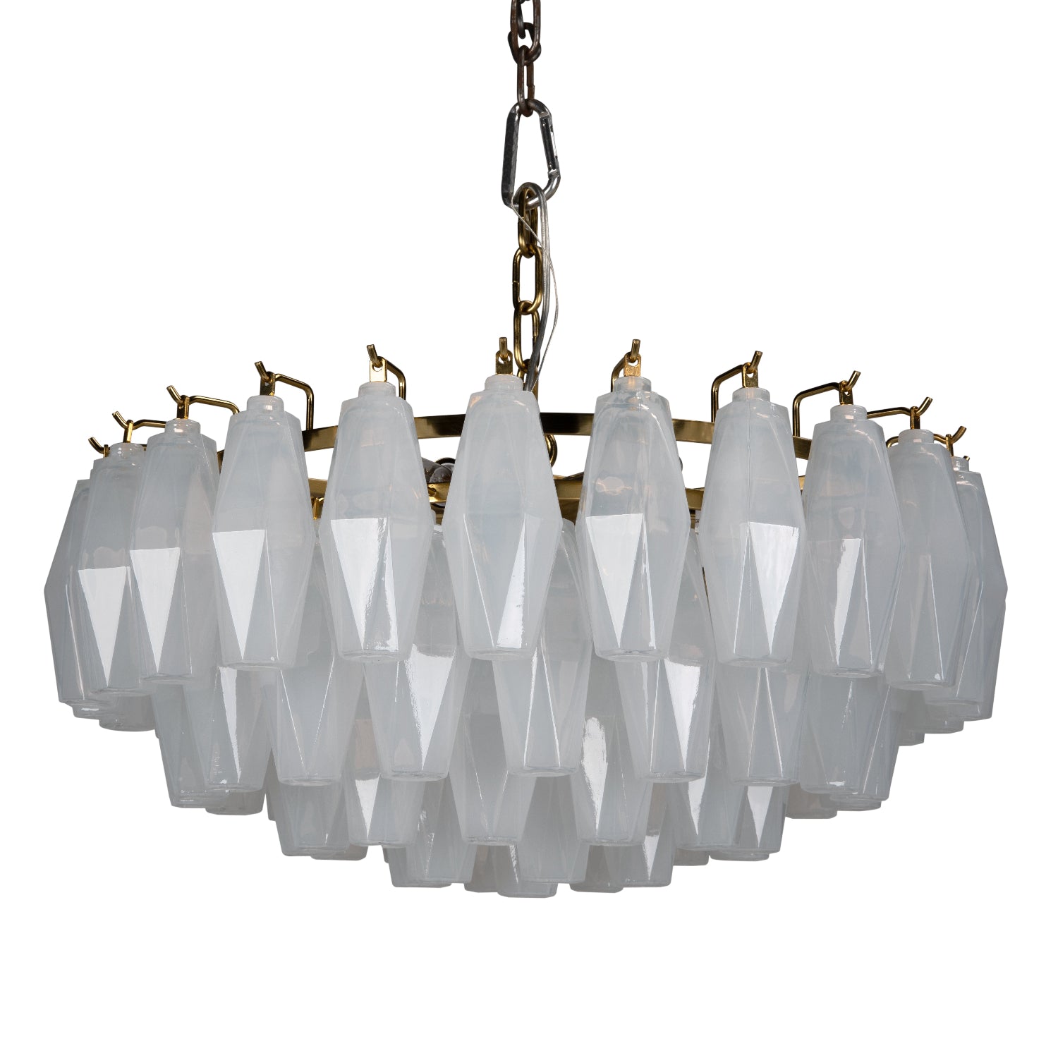 Ludmilla Small Chandelier finished in Antique Brass