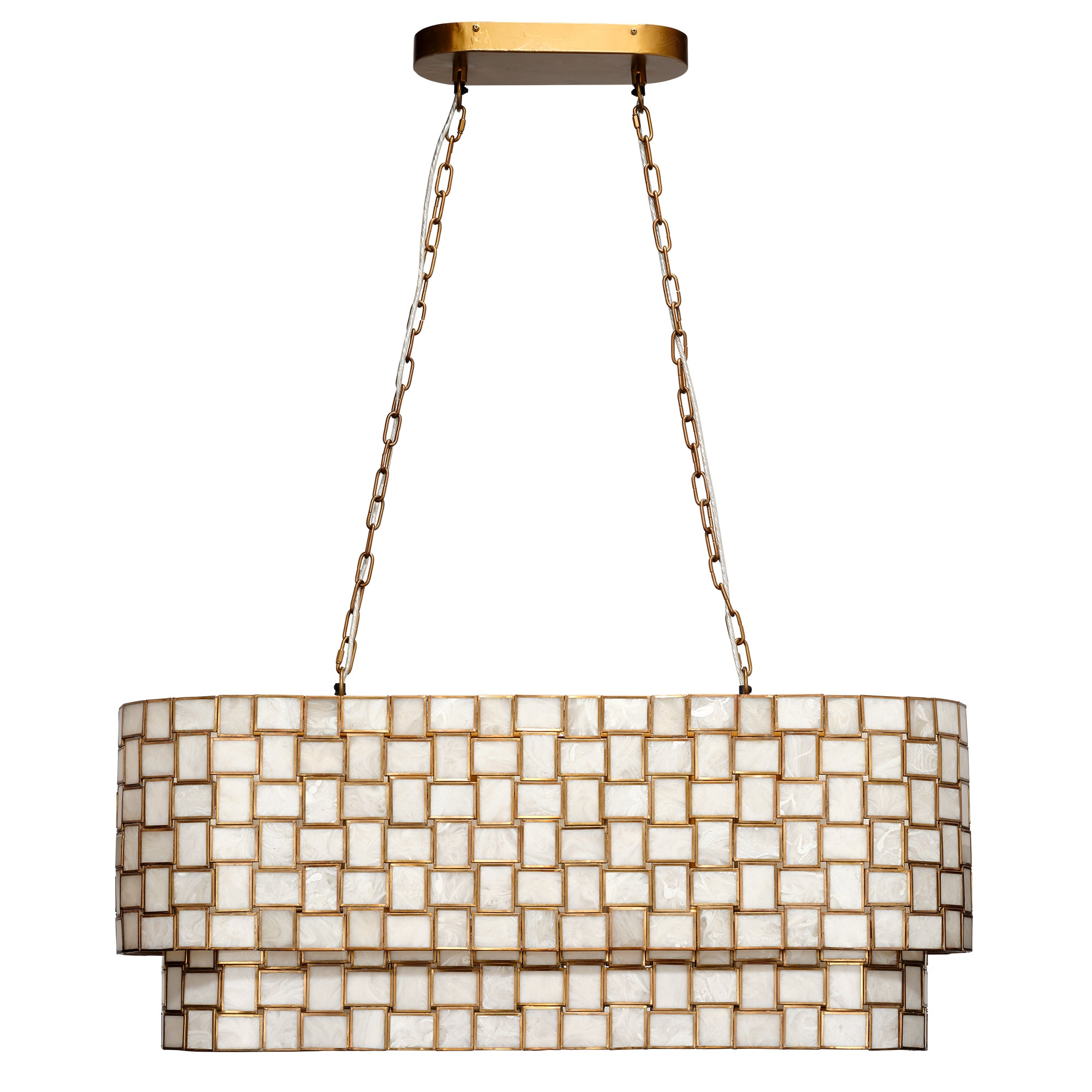 Jamie Young Premiere Faux Alabaster 7-Light Chandelier