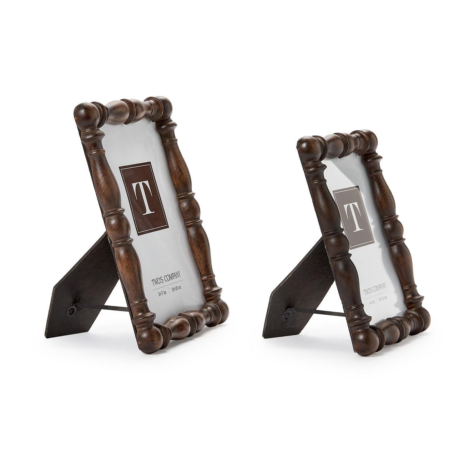 Spindle Photo Frame Set of 2
