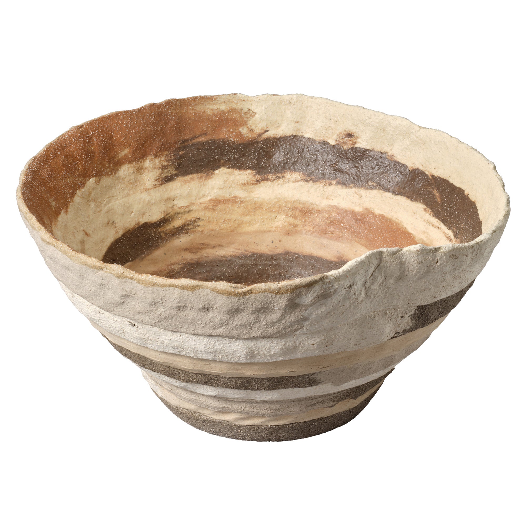 Jamie Young Textile Brown Porcelain Bowl