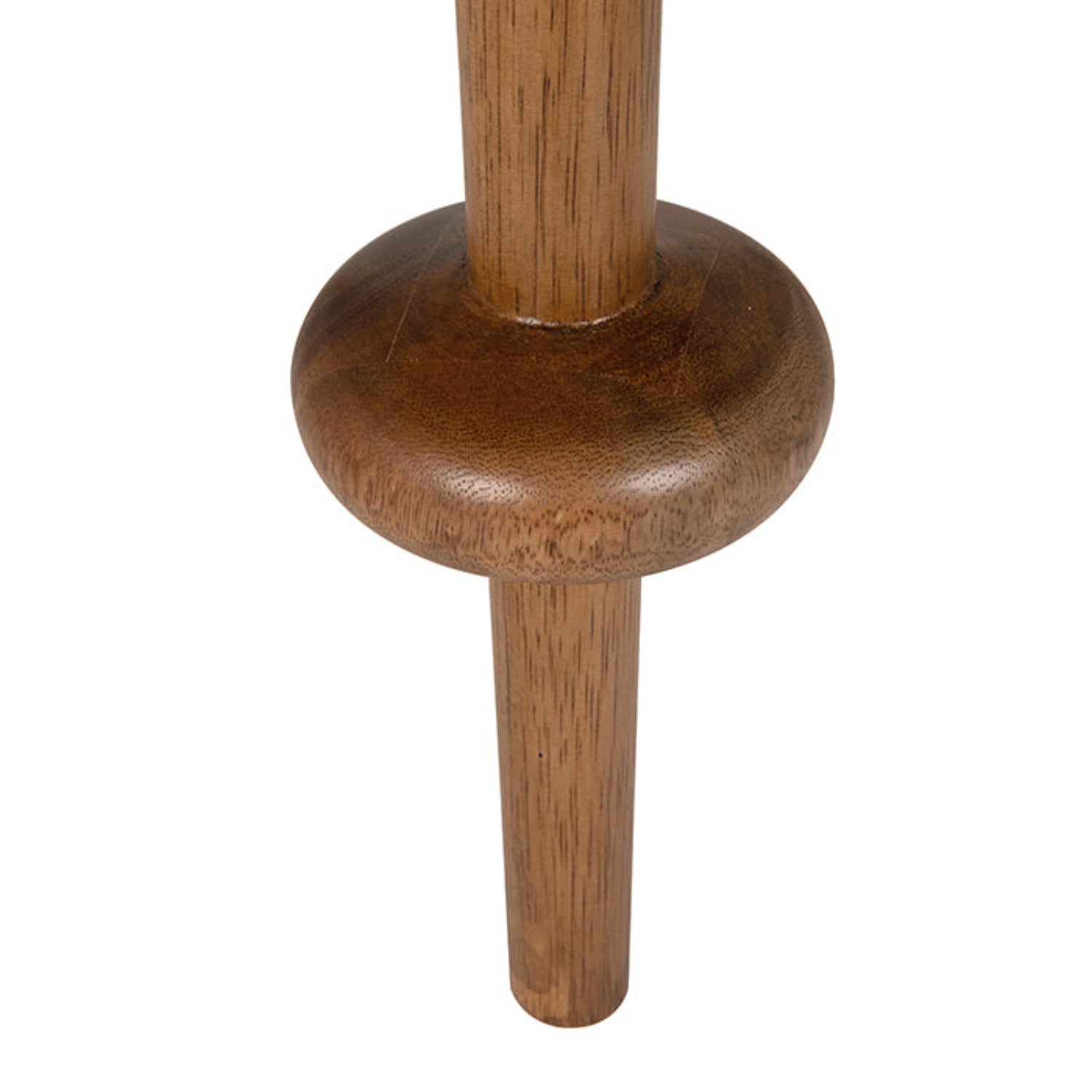 Noir Foster Dark Walnut Side Table at 24 in. W x 24 in. D x 25.5 in. H