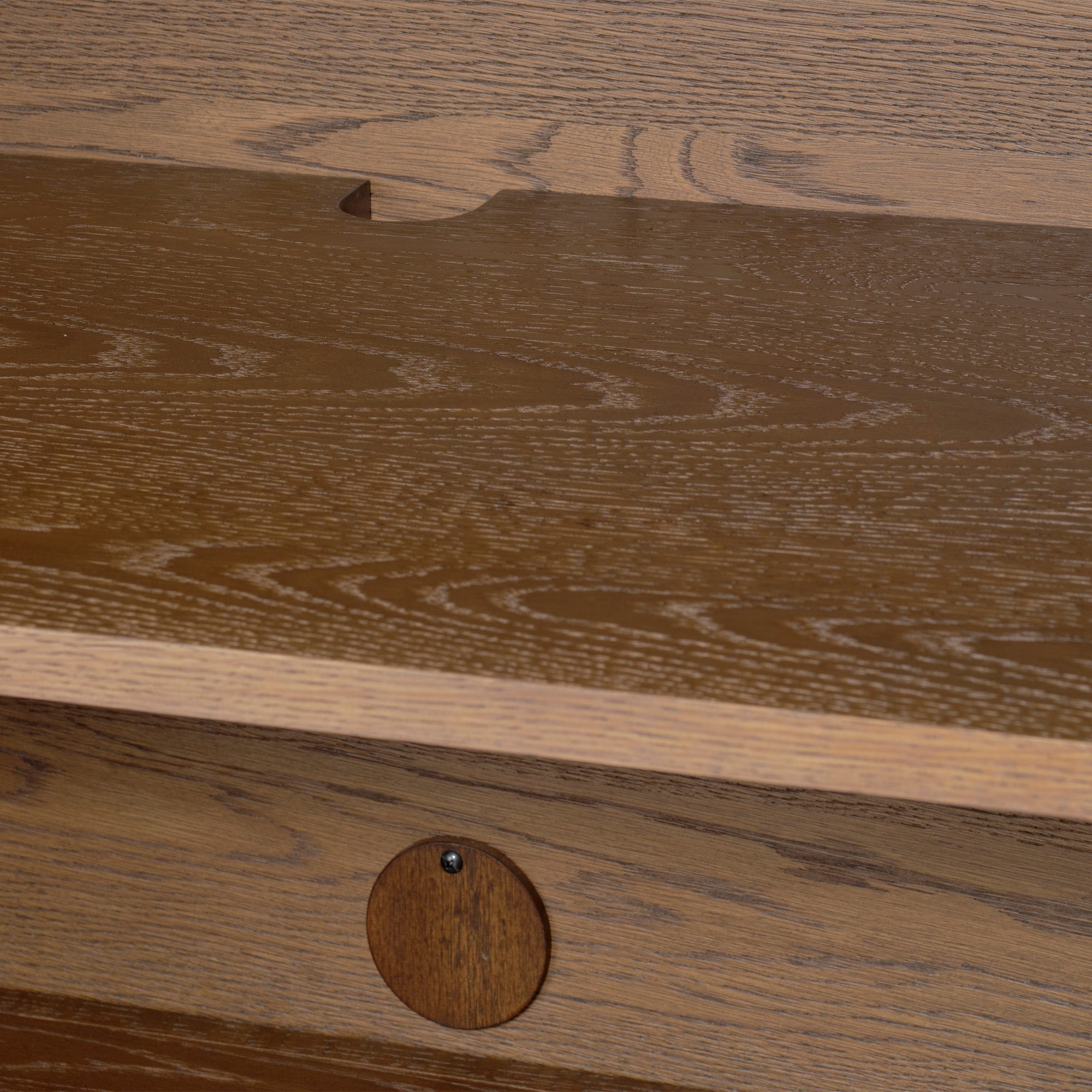 Jamie Young Landmark Brown Sugar Oak Four Door Credenza