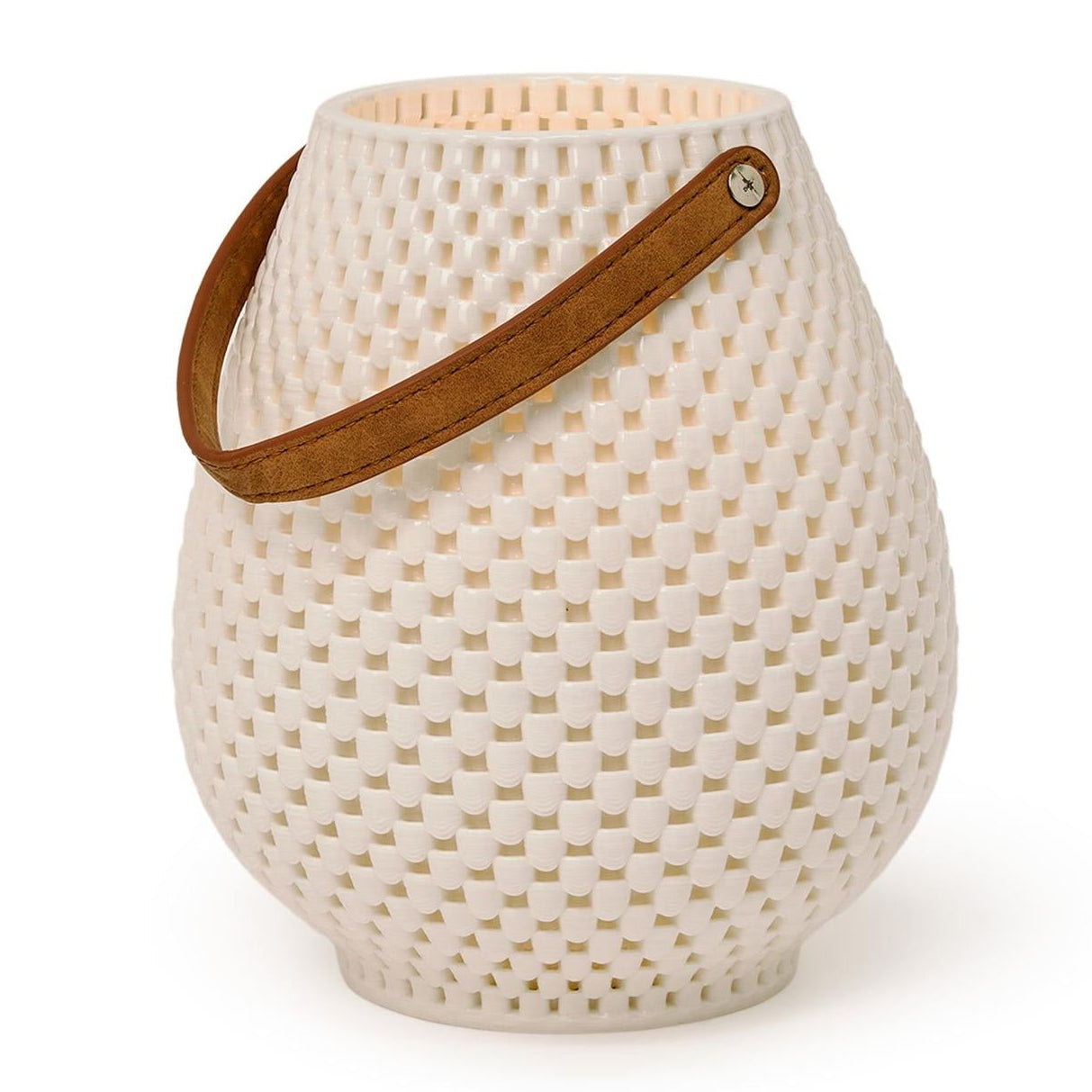 Filigree Lantern with Leather Strap