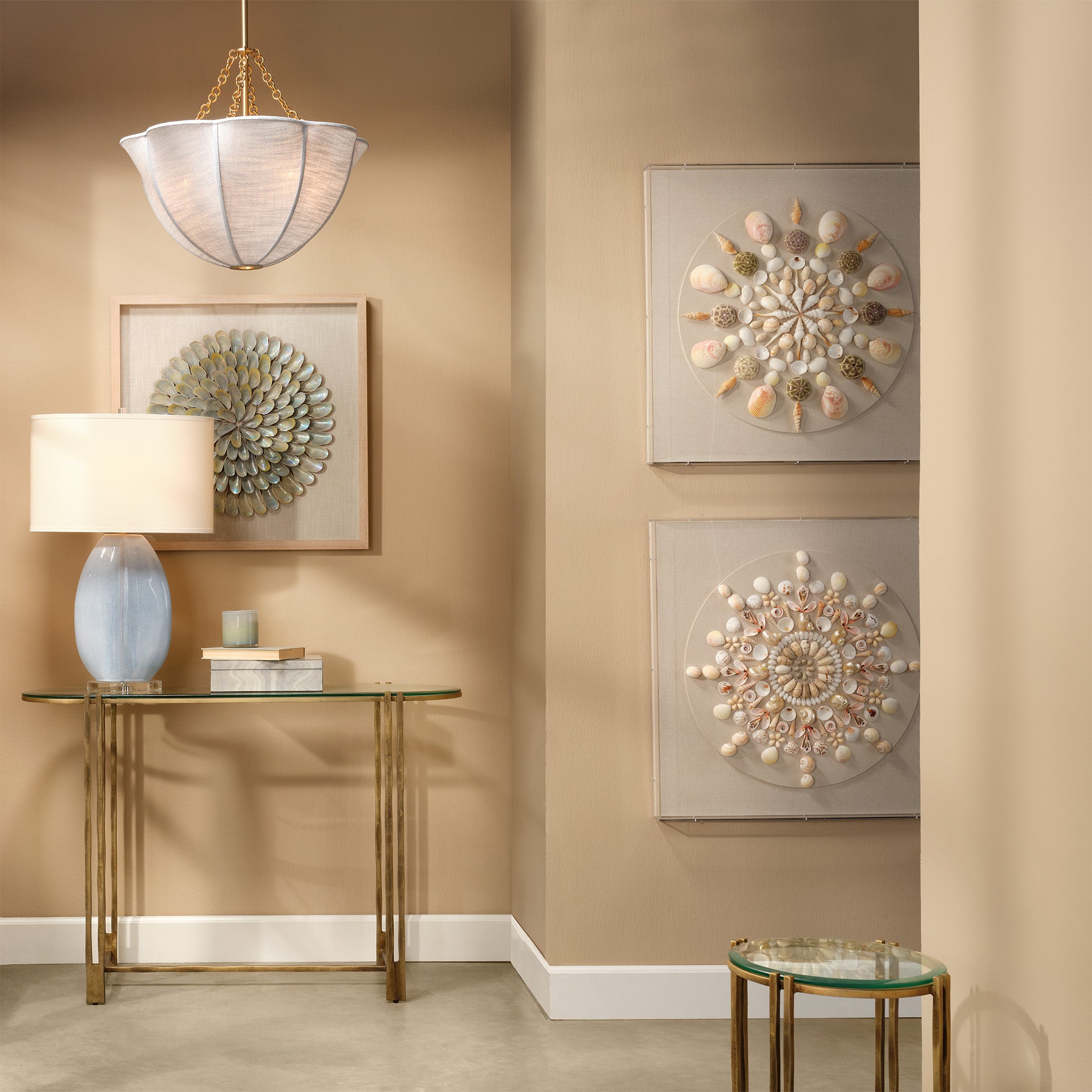 Jamie Young Seabrook Cream Shell Wall Art