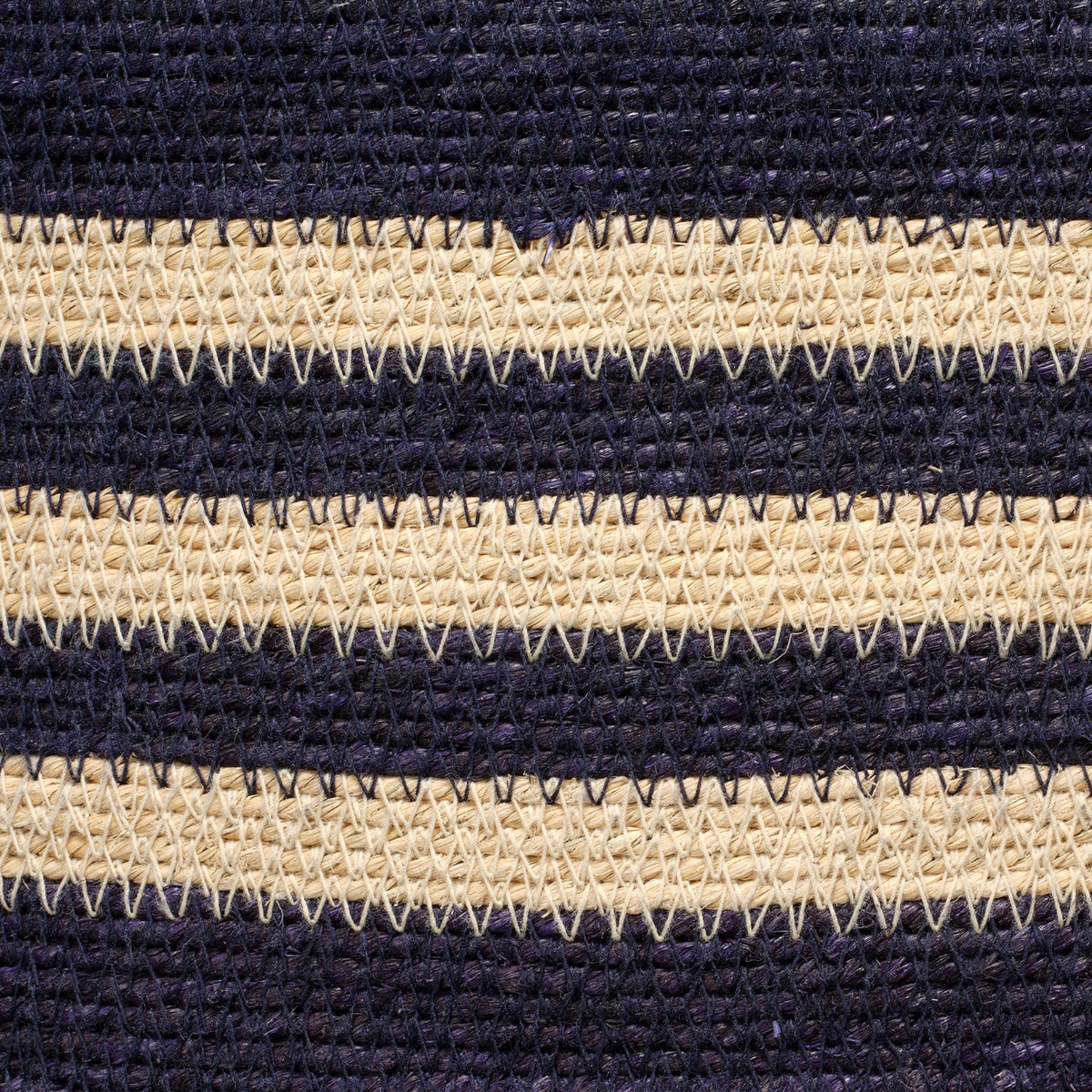 Jamie Young Camden Navy Seagrass Basket close-up of Navy Seagrass texture