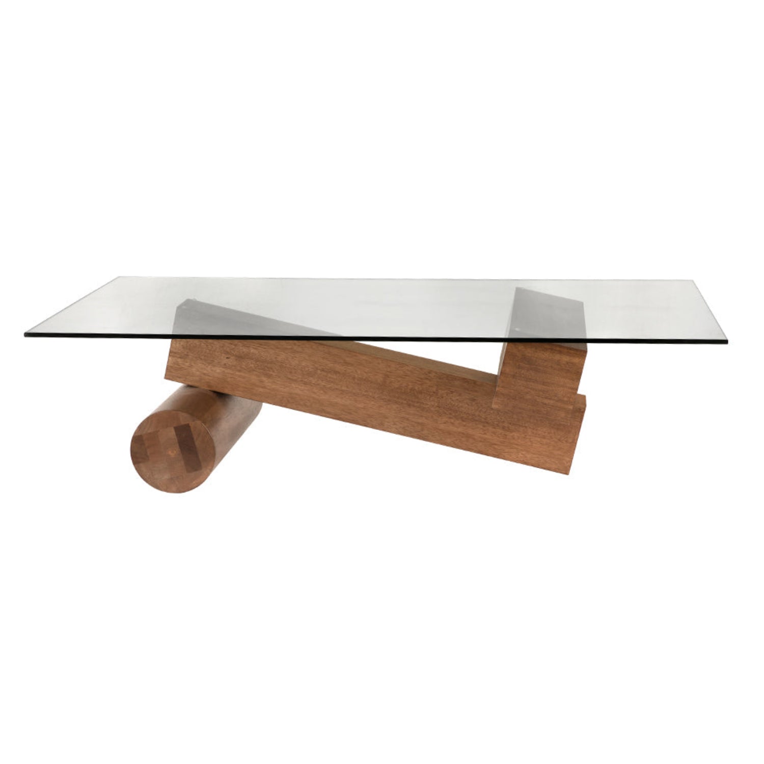 Noir Calatrava Coffee Table shown in Dark Walnut and Glass