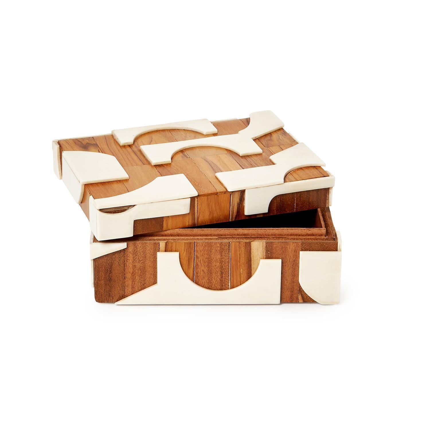 Resin Covered Box Laser cut Set of 2