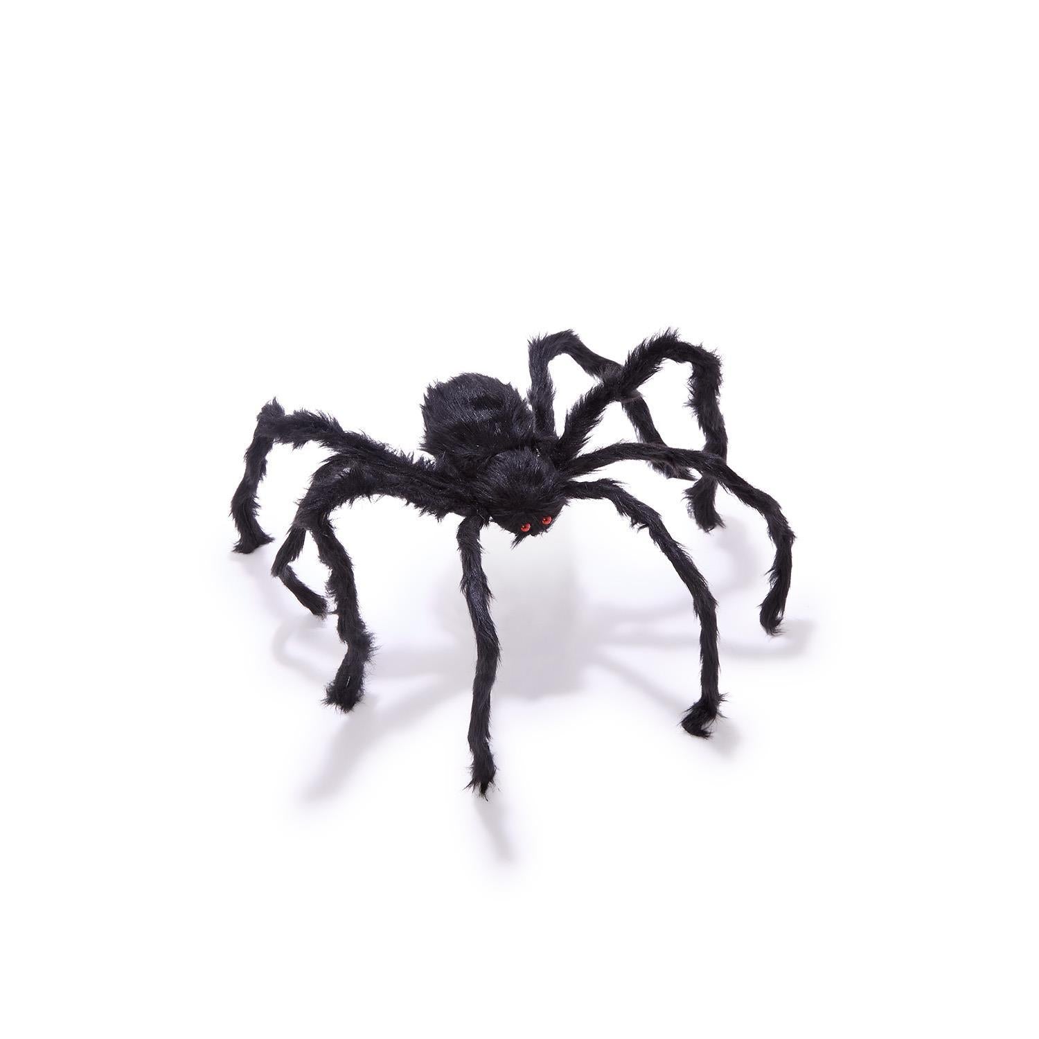 Furry Tarantula Large Decorative Spider with Bendable Legs Set of 4