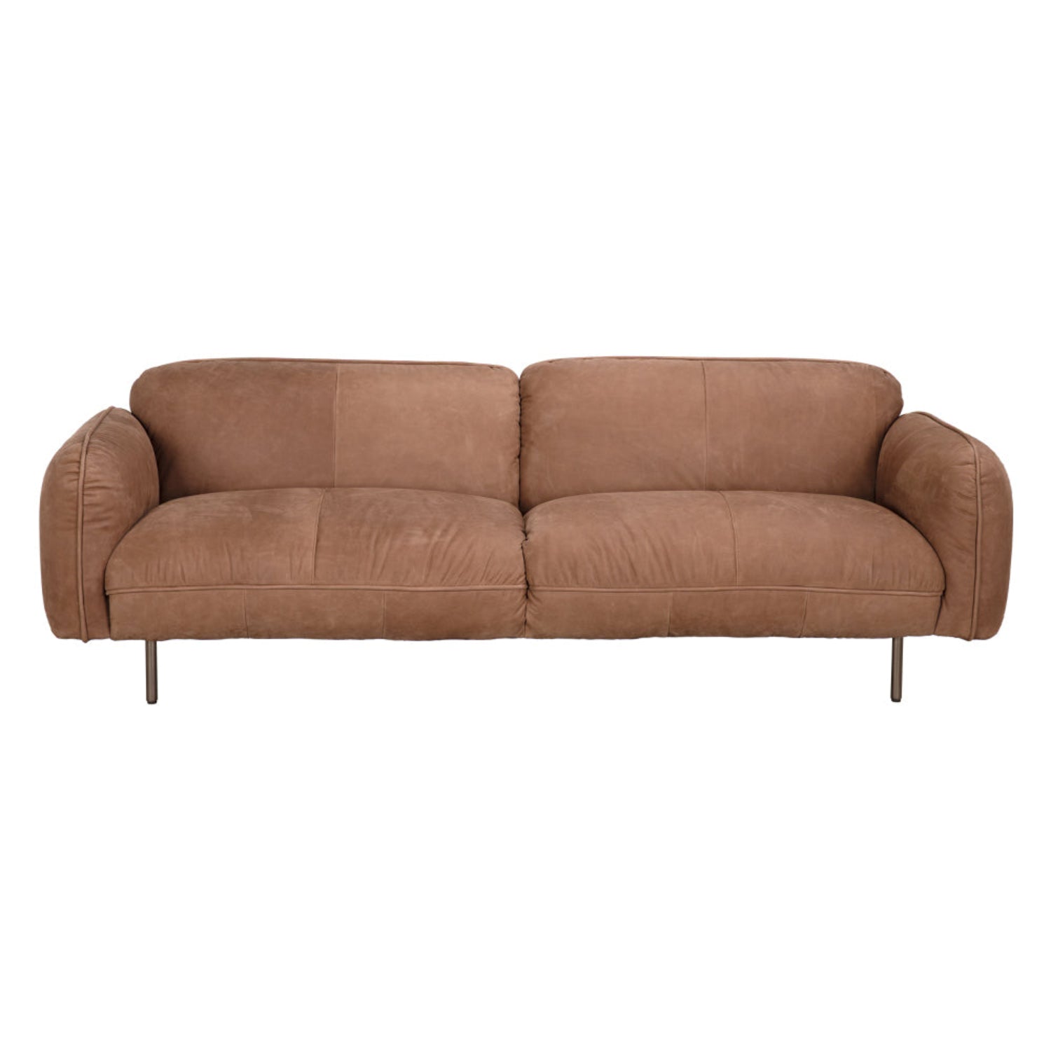 Noir Franklin Coris Brown Leather Sofa