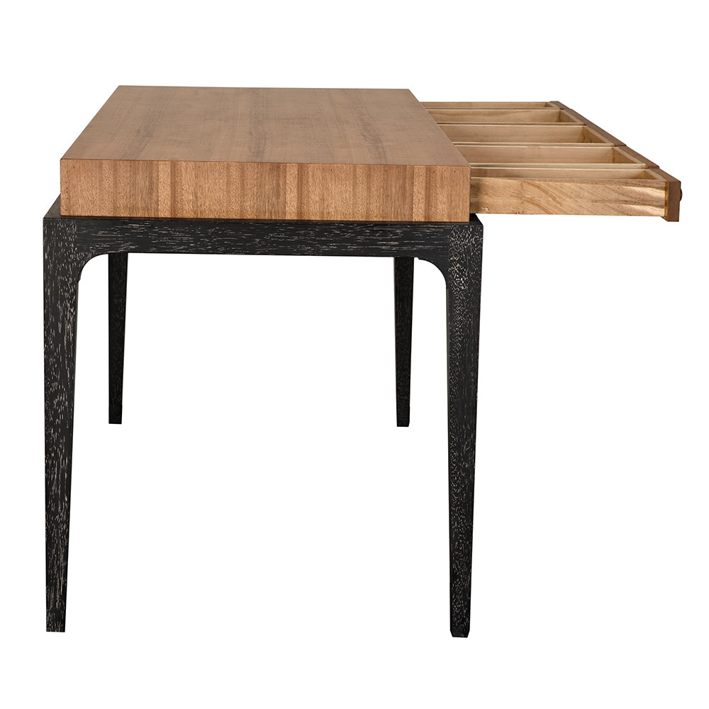 Noir Memphis Desk, transitional home-office desk