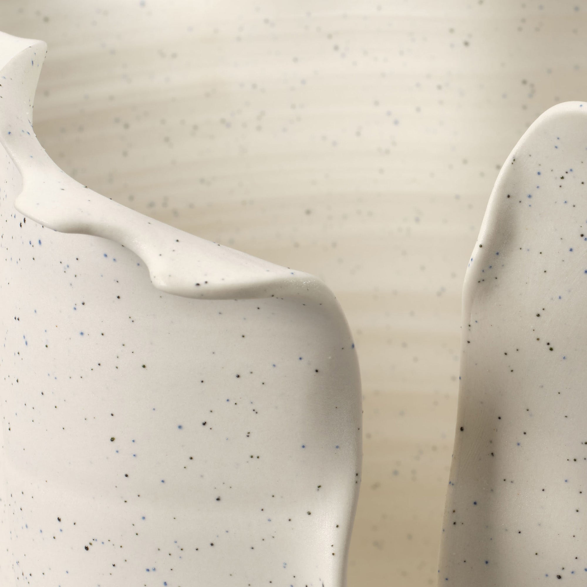 Jamie Young Flounce White Porcelain Vase