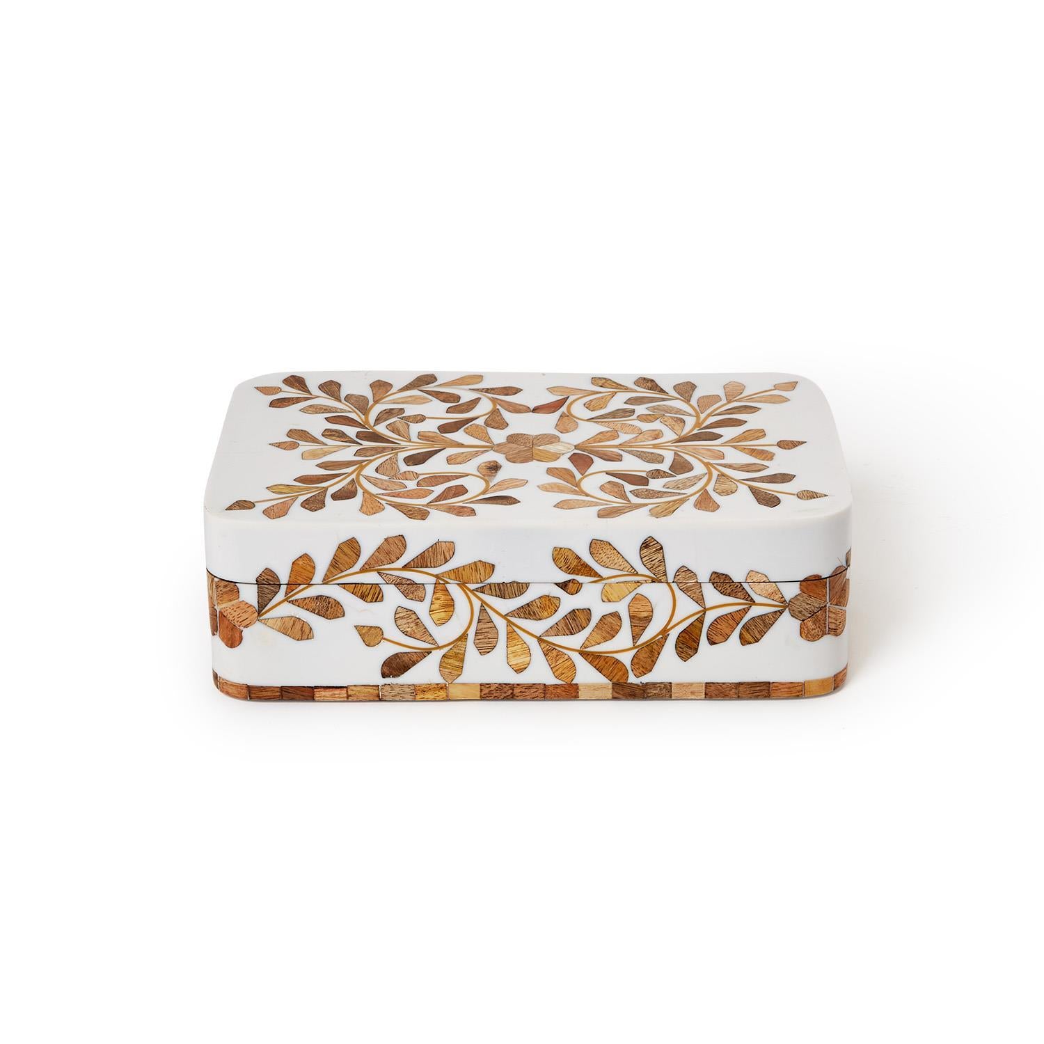Natural Covered Box Set of 2