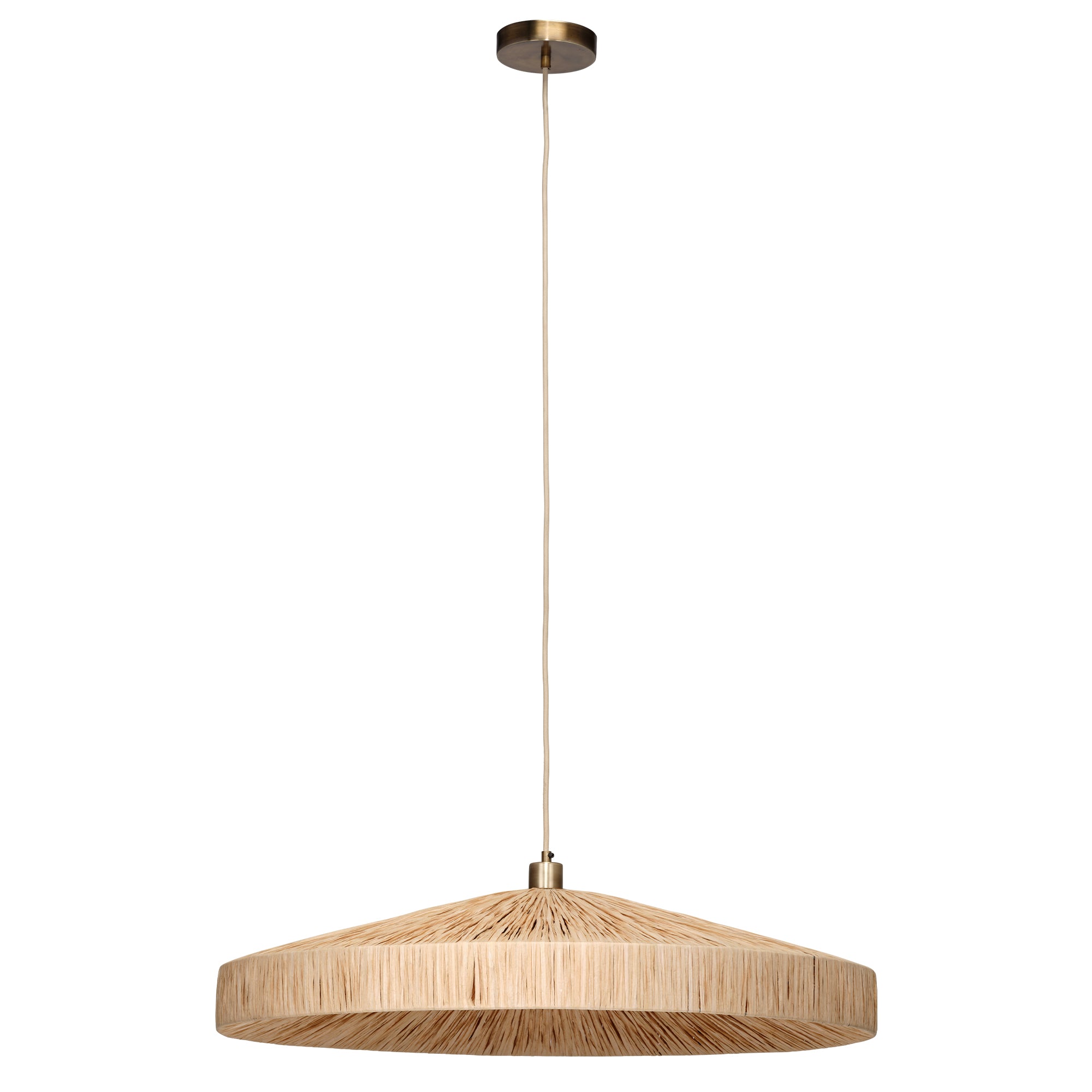 Jamie Young Parasol Natural 1-Light Large Pendant