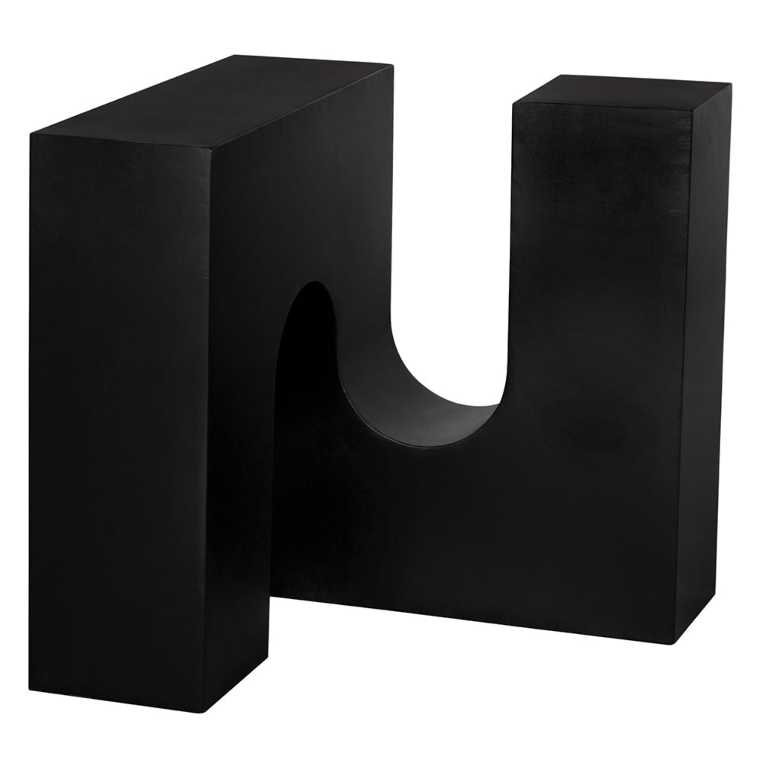 Matte Black Leopold Side Table by Noir
