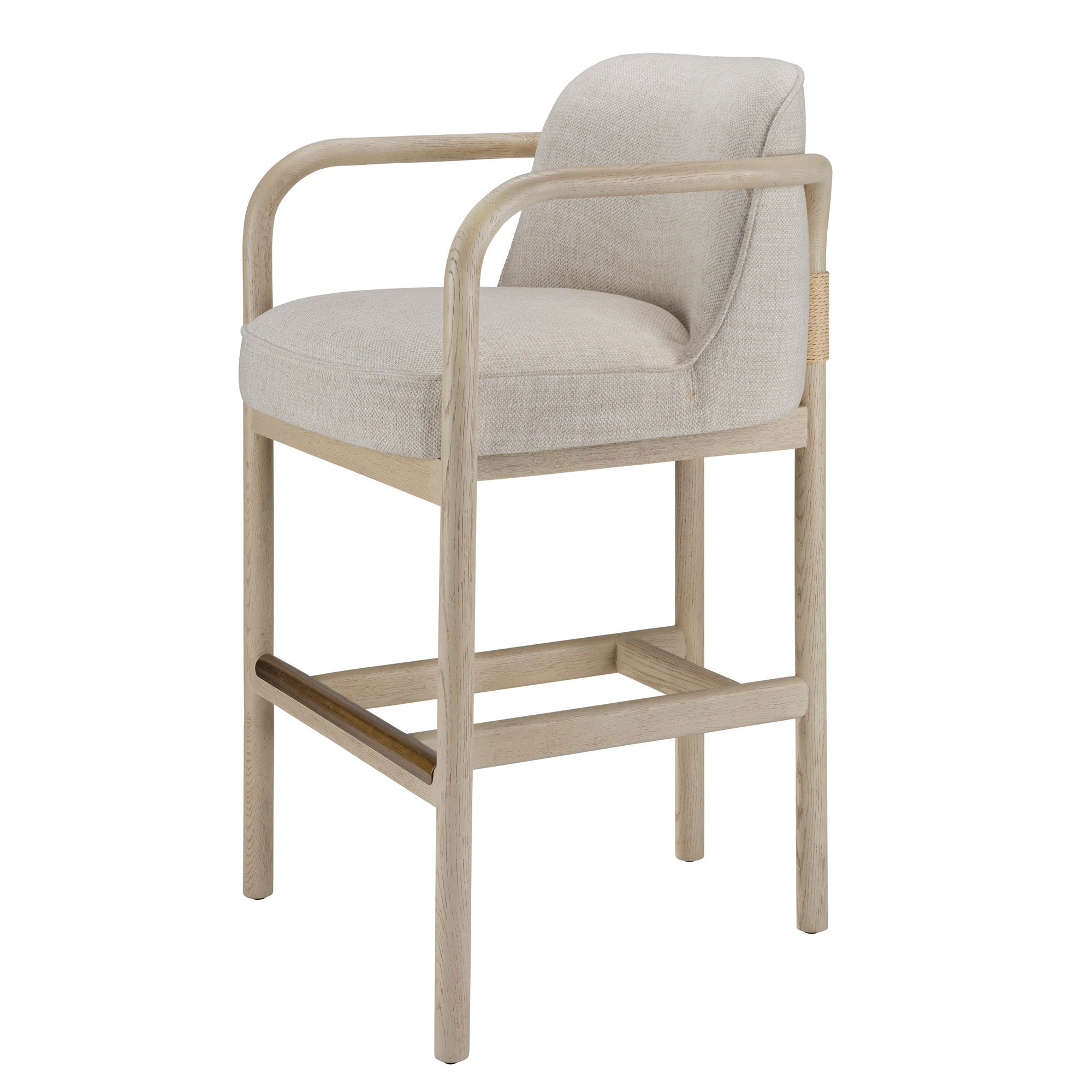 Jamie Young Tether Pale Oak Bar Stool