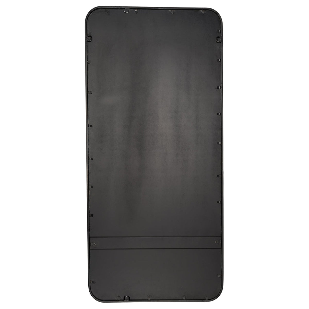 Jamie Young Capital Black Iron Rectangle Floor Mirror in Black Iron, side profile view