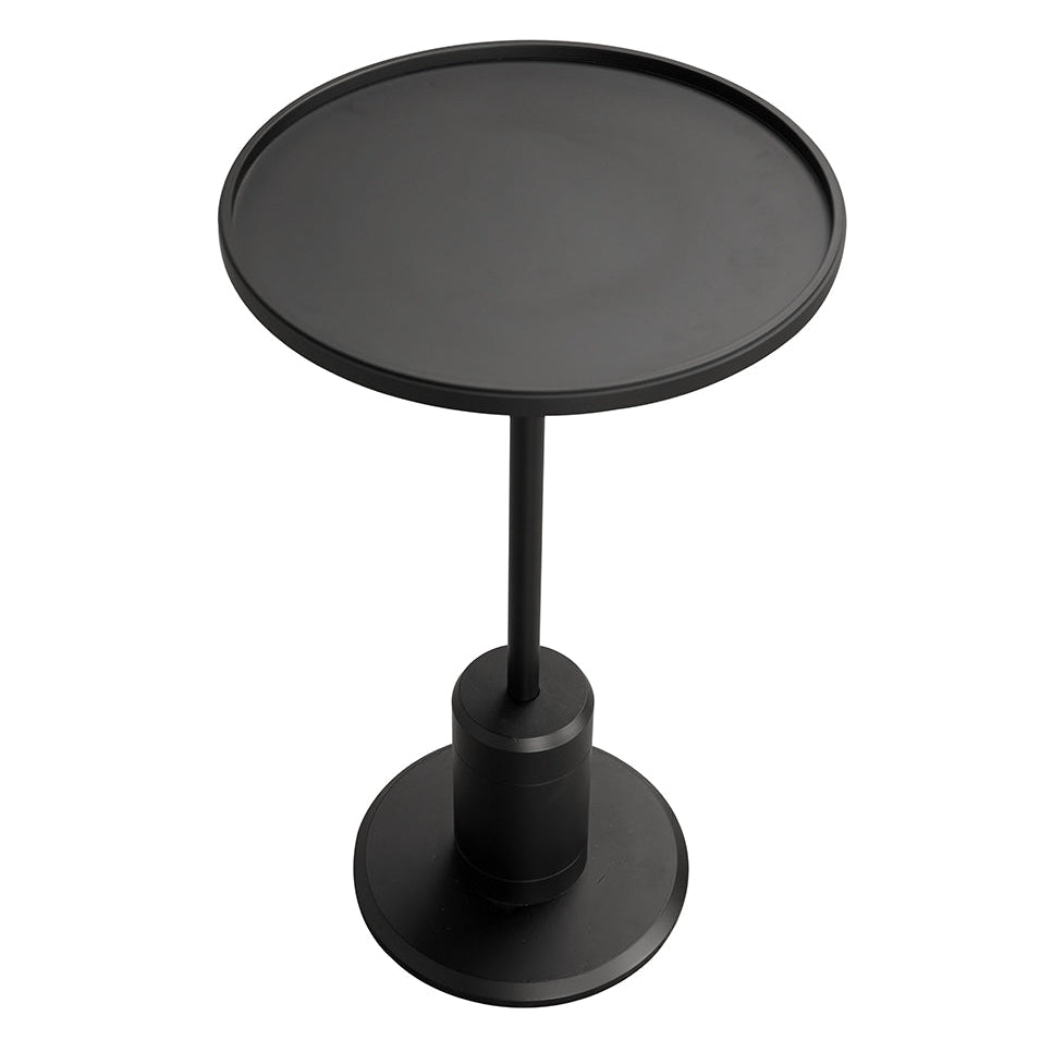 Noir Kurtz Side Table, slender central stem