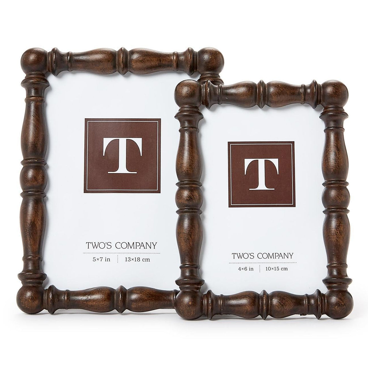 Spindle Photo Frame Set of 2