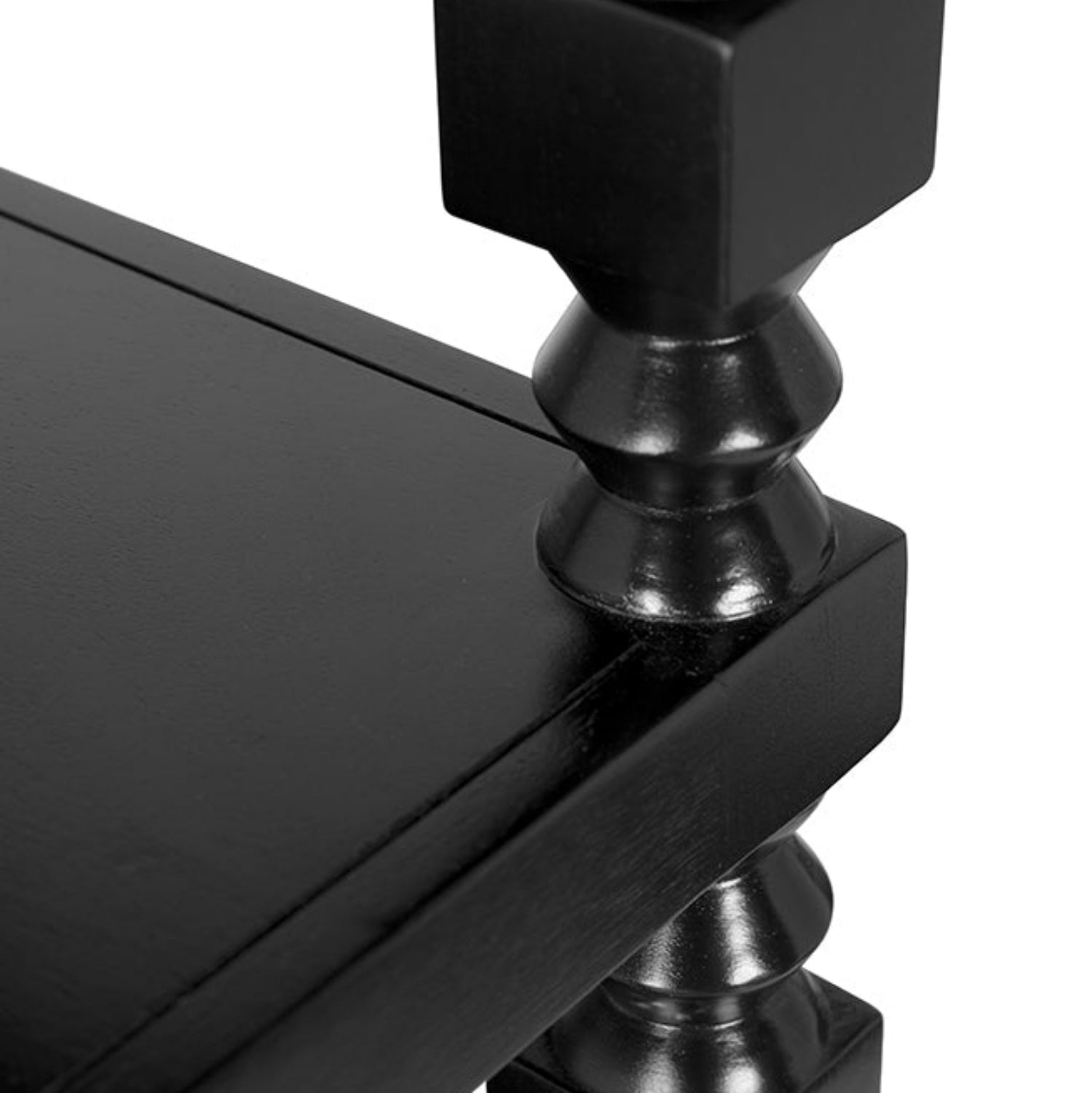 Noir Moabite Bookcase at 32 in. W x 15 in. D x 64.5 in. H