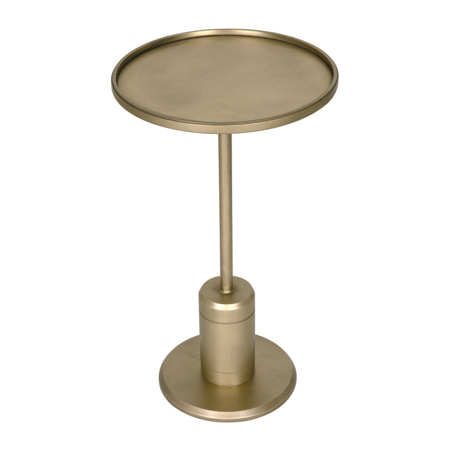Kurtz Brass Finish Side Table in brass iron