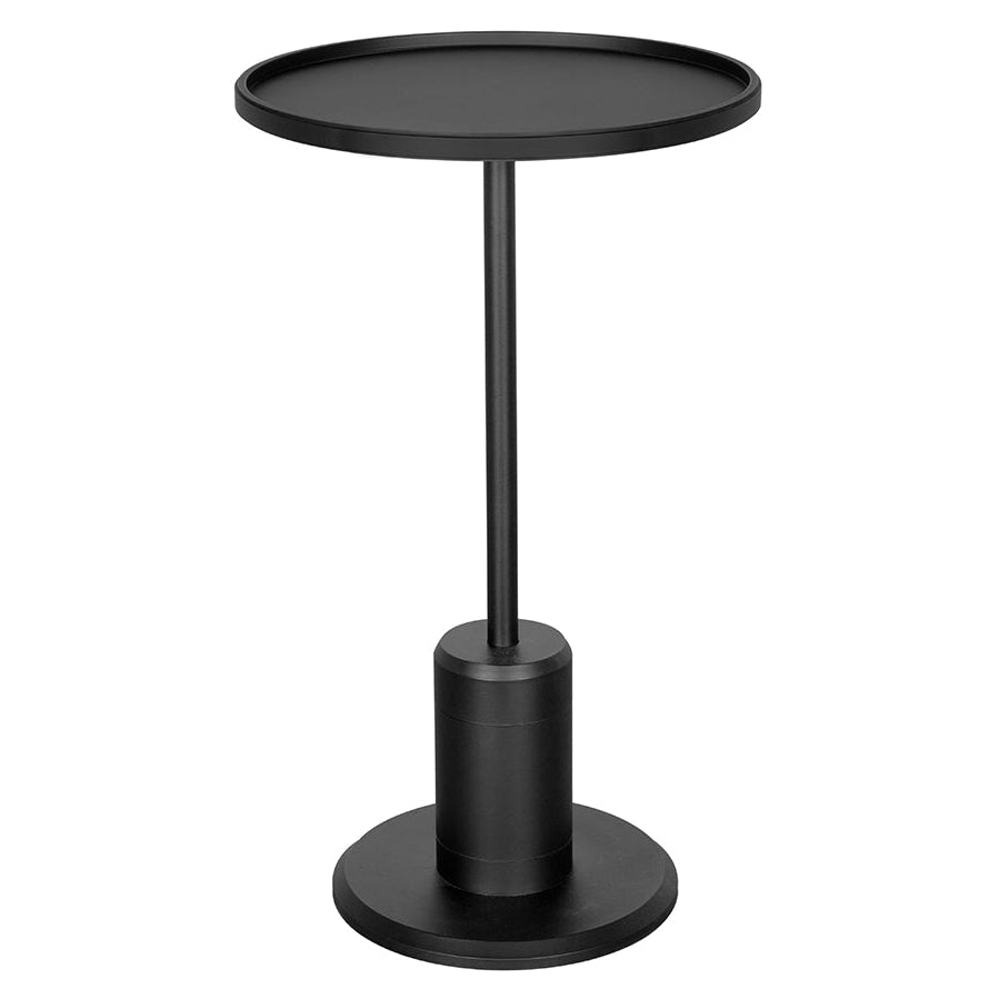 Noir Kurtz Side Table, tray-style top