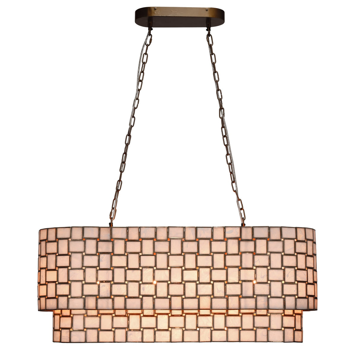 Jamie Young Premiere Faux Alabaster 7-Light Chandelier styled in a room setting