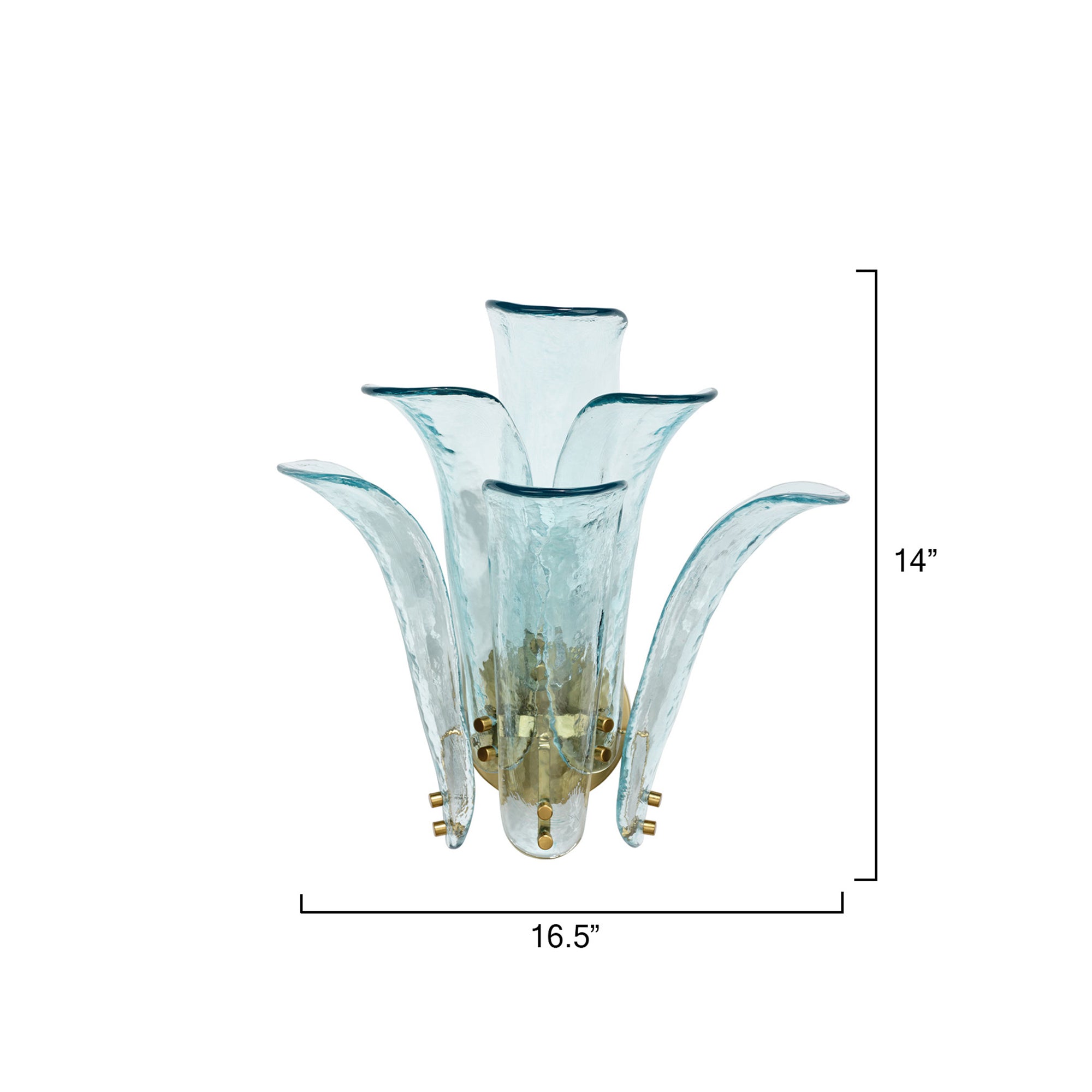Jamie Young Cala Blue 1-Light Wall Sconce