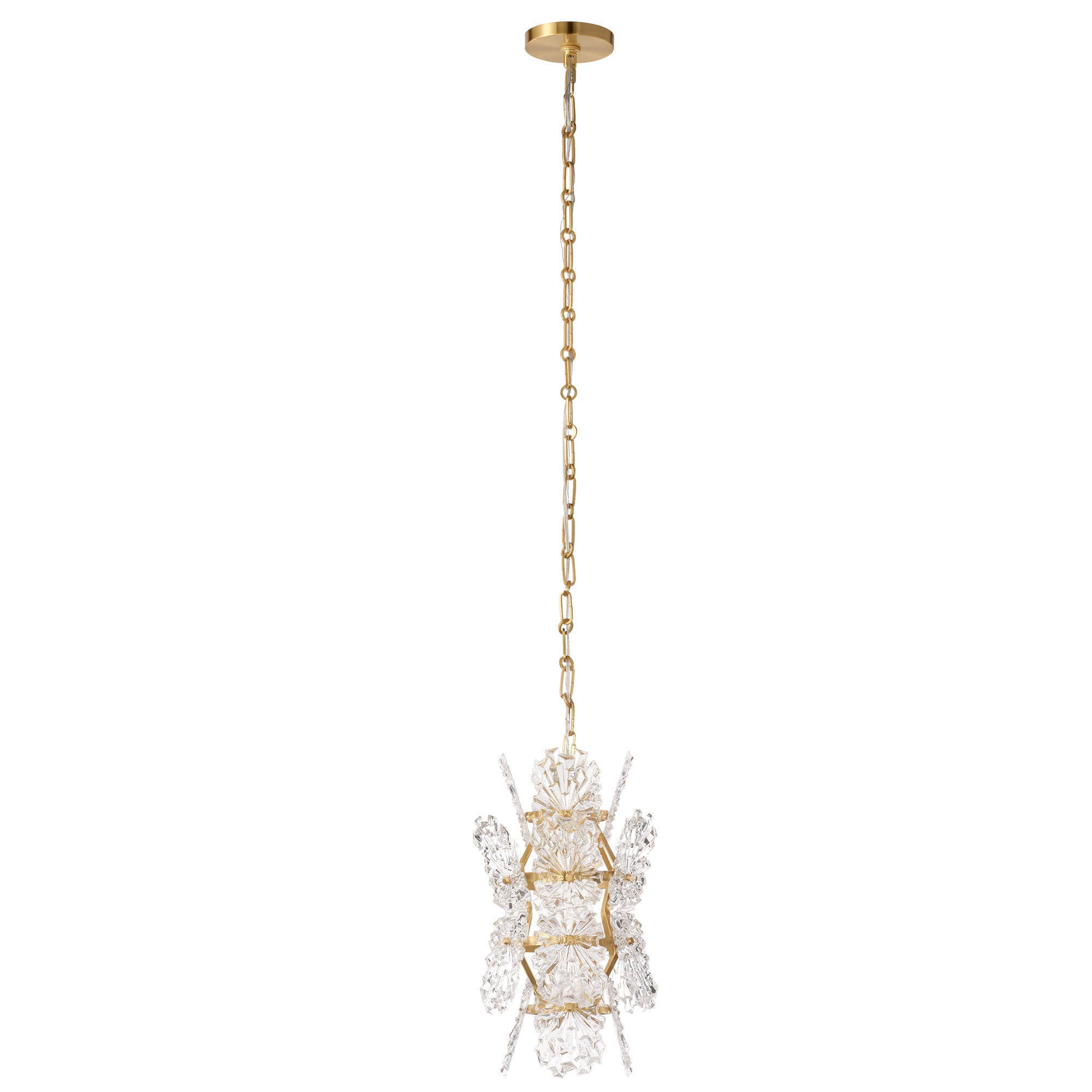 Jamie Young Orion Clear Molded Glass 1-Light Pendant