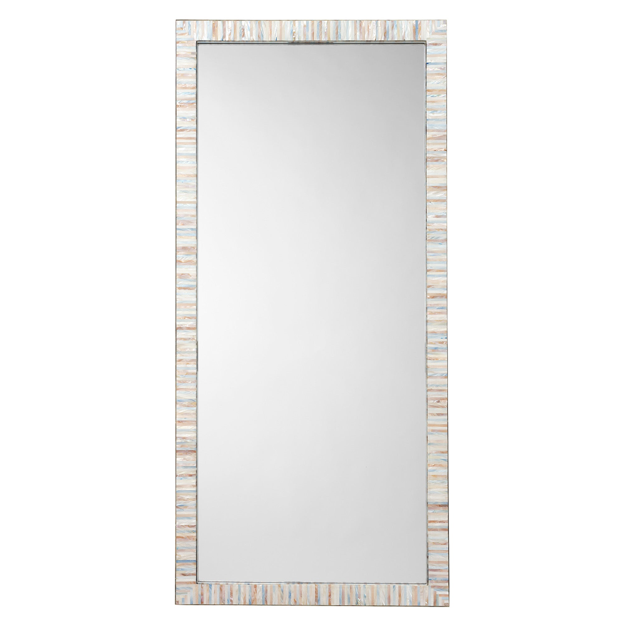 Jamie Young Heron Mother of Pearl Rectangle Floor Mirror