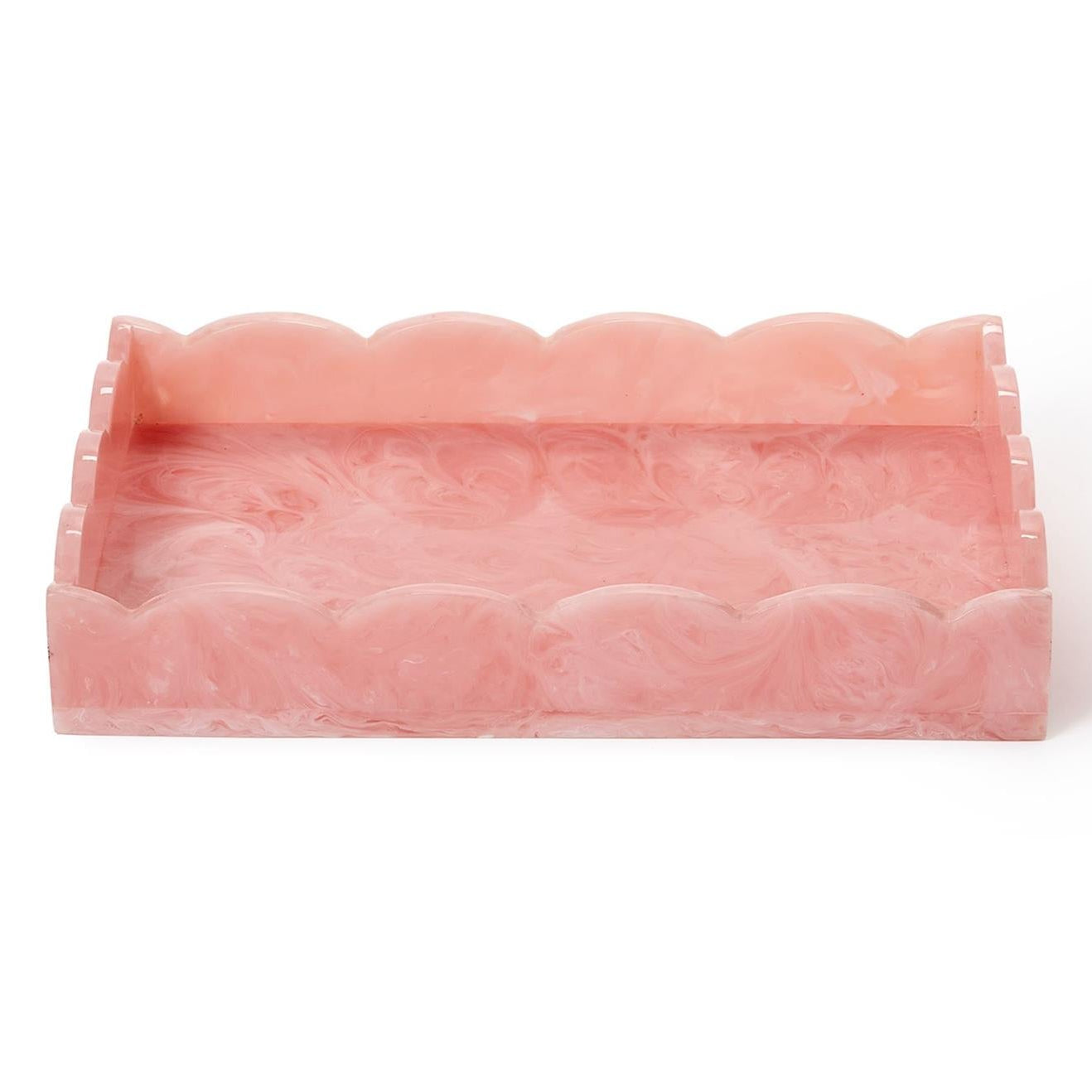 Swirl Scalloped Edge Serving / Desk Tray