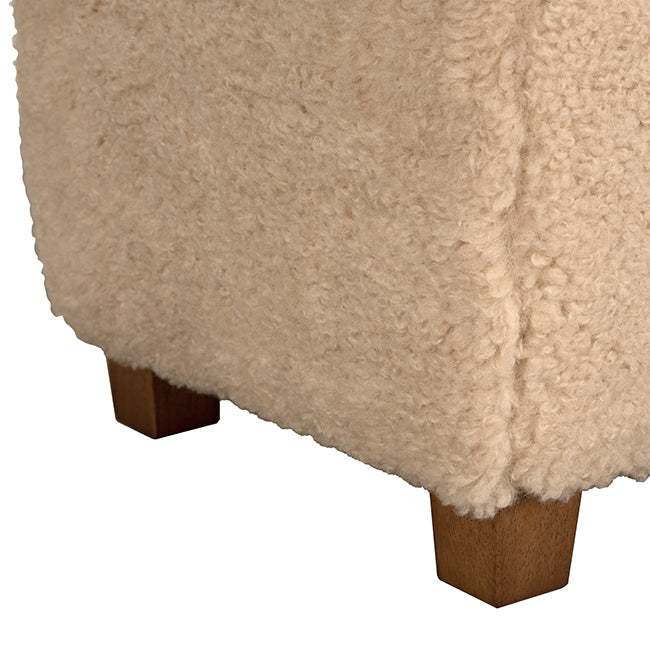 Noir Pola Stool, plush cozy seat
