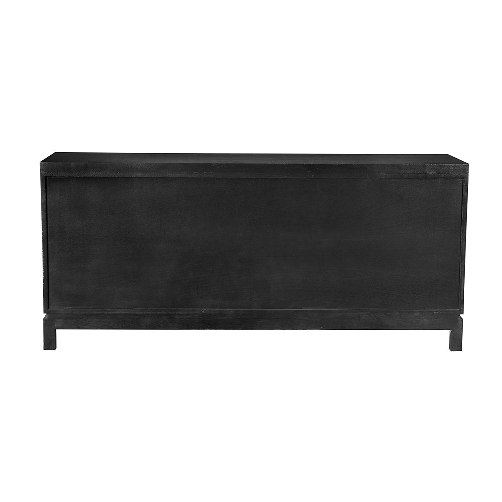 Noir Musashi Black Walnut 6 Drawer, crafted from walnut