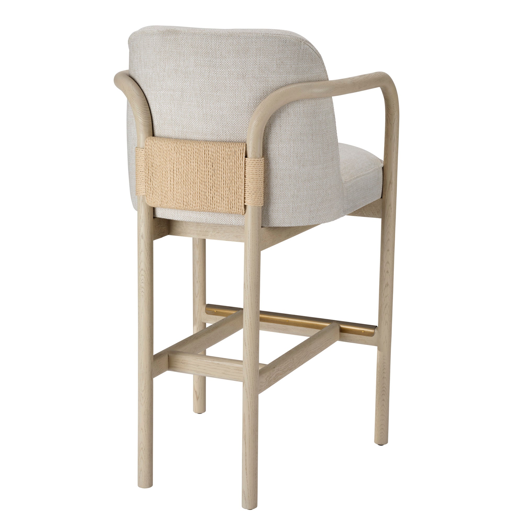 Jamie Young Tether Pale Oak Bar Stool