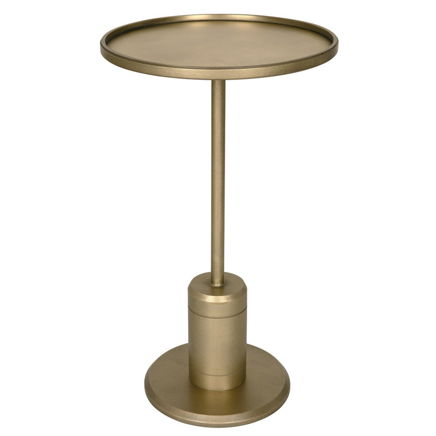 Noir Kurtz Brass Finish Side Table