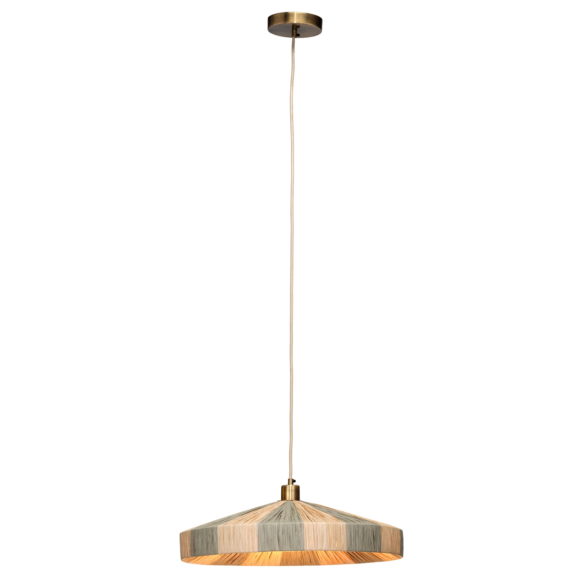 Jamie Young Parasol Green 1-Light Small Pendant