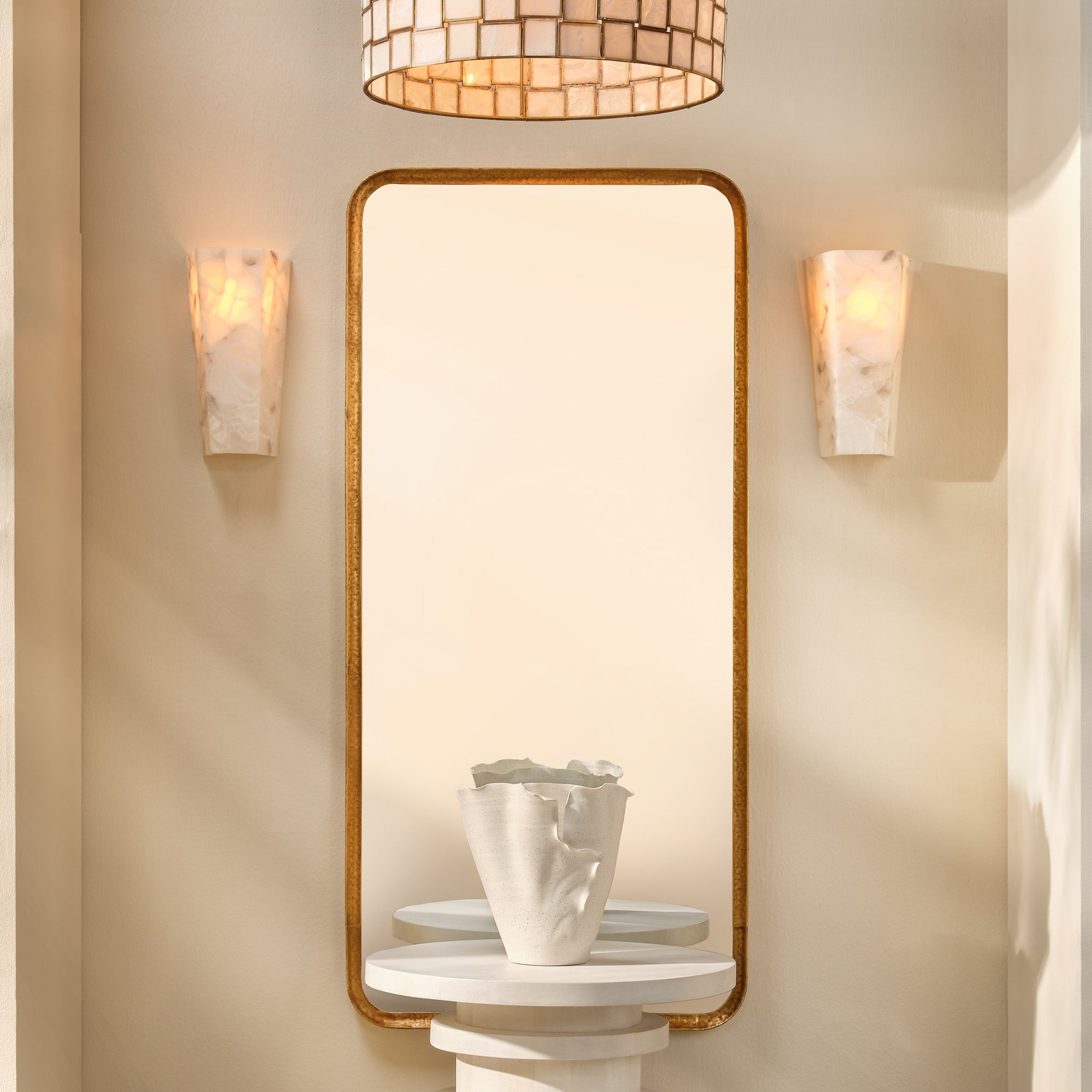 Jamie Young Capital Gold Iron Rectangle Floor Mirror