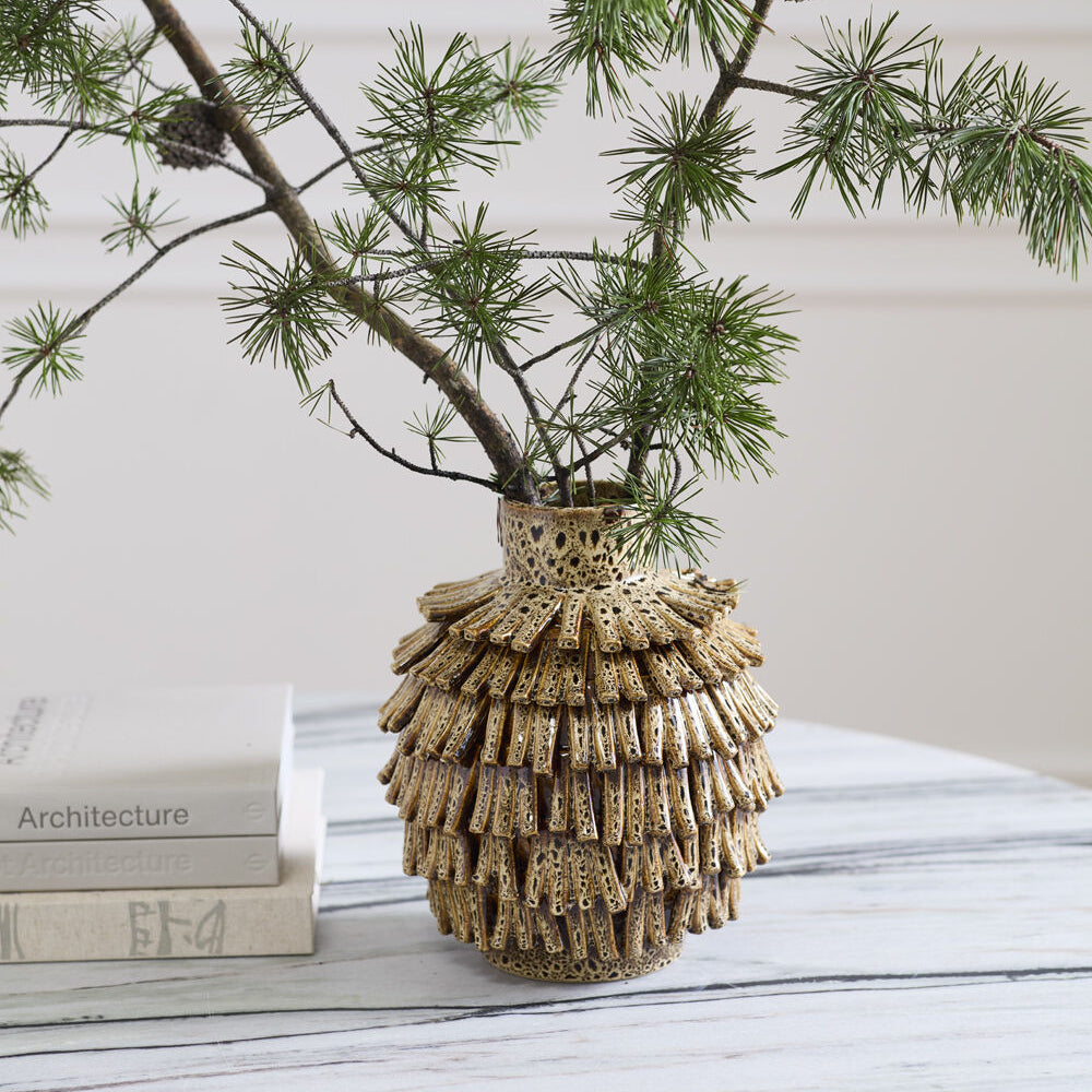 Fringe Vase decorative accent for the home
