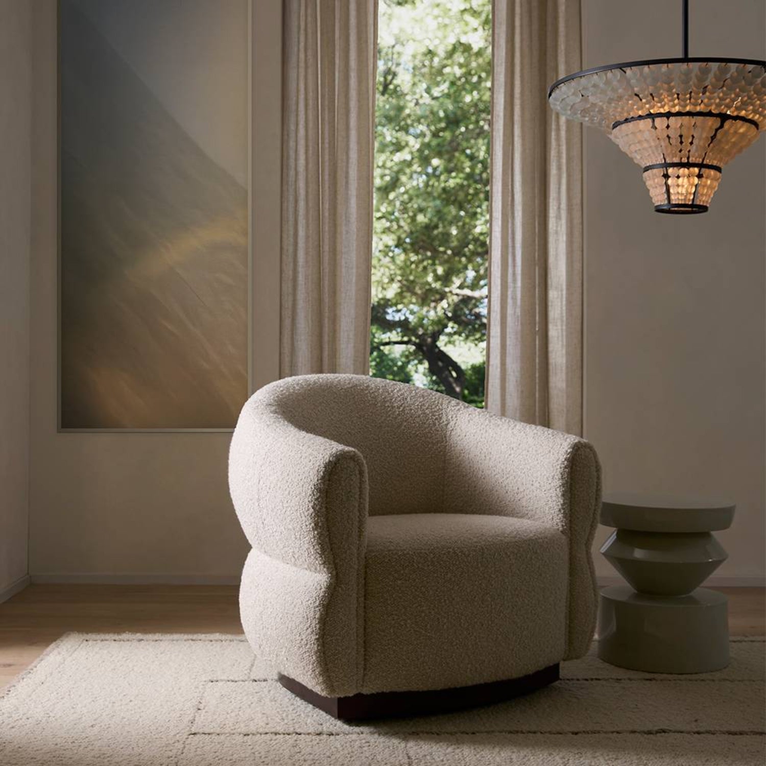 Arteriors Alexandra Swivel Chair
