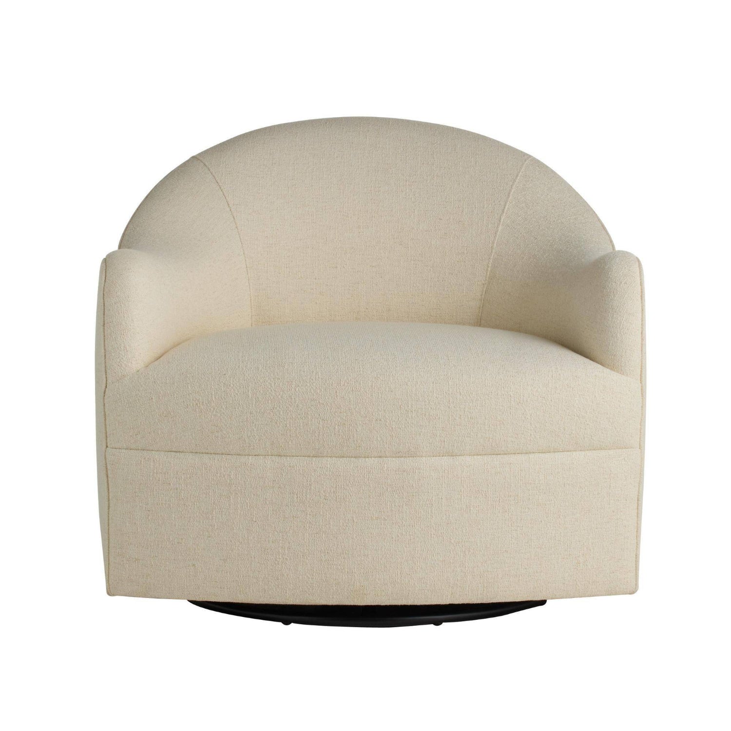 Arteriors Delfino Oxford White Swivel Chair