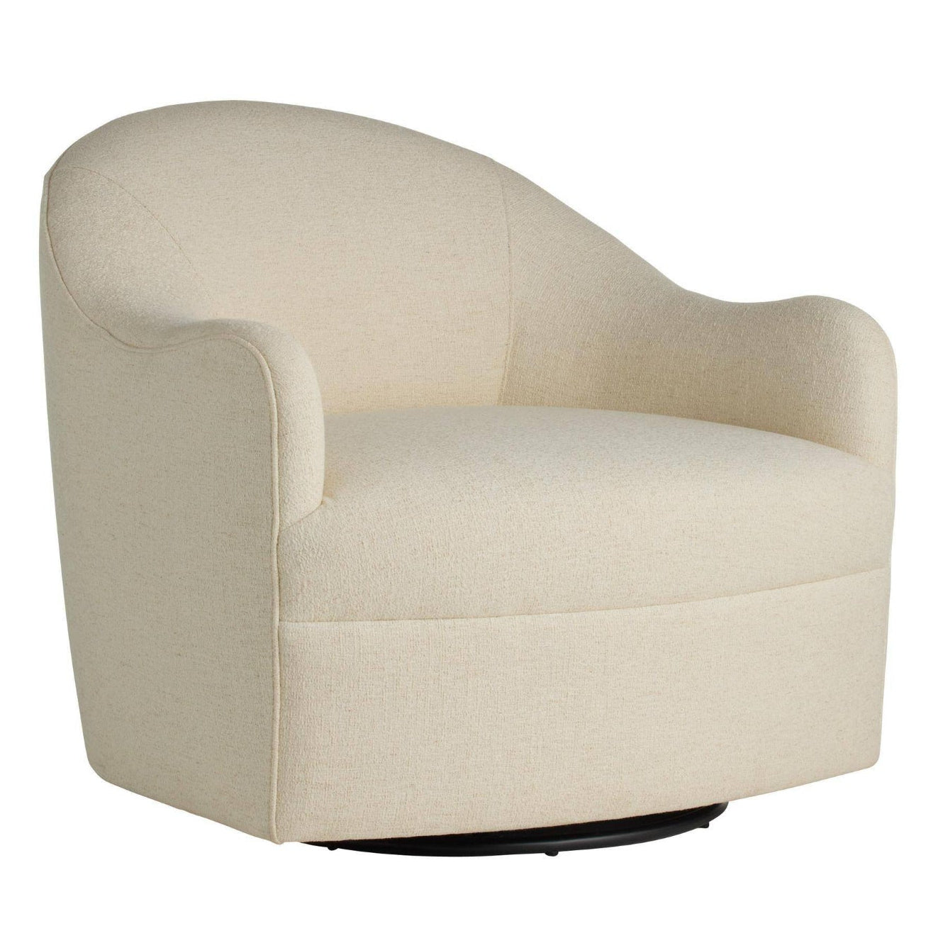Arteriors Delfino Oxford White Swivel Chair
