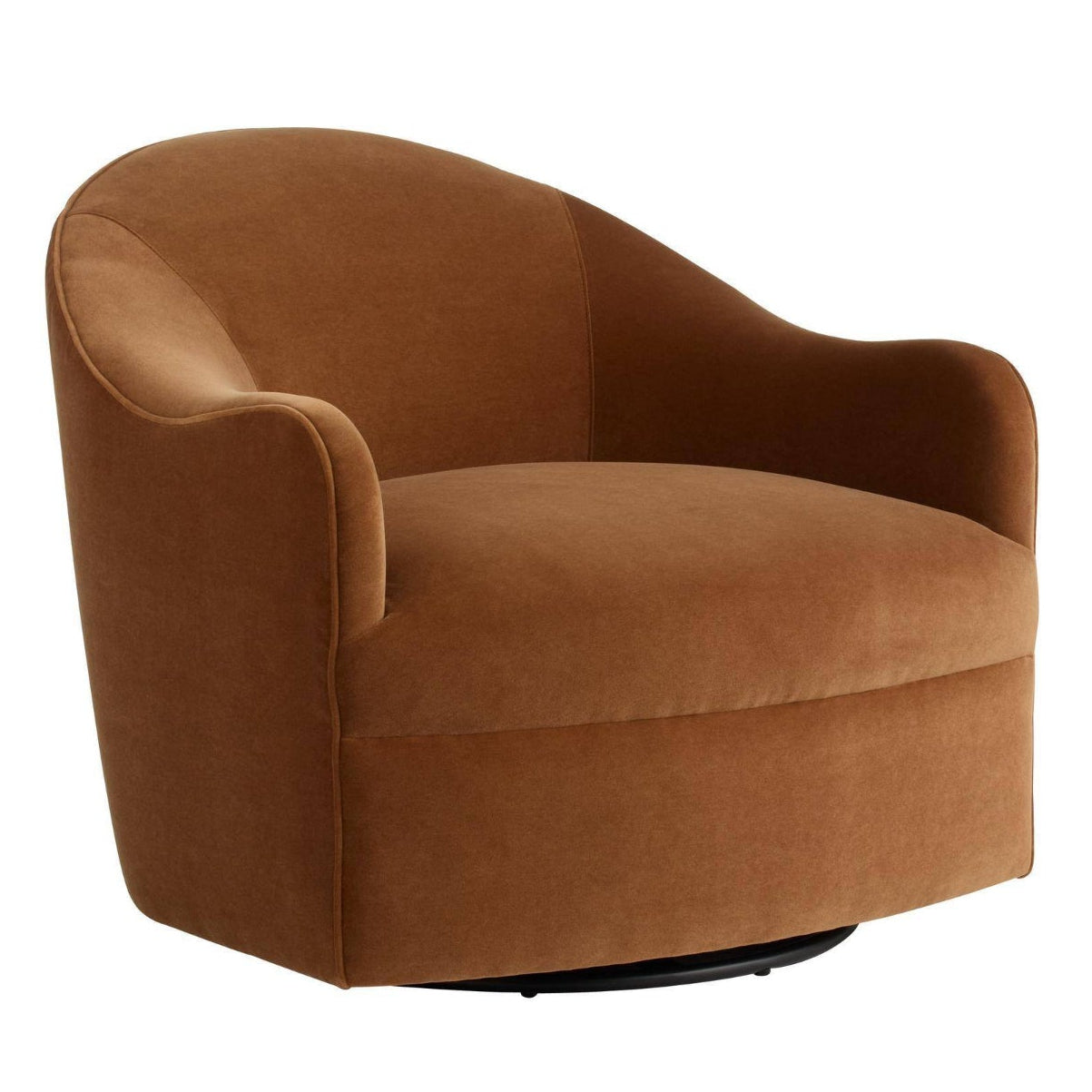 Arteriors Delfino Cider Performance Velvet Swivel Chair