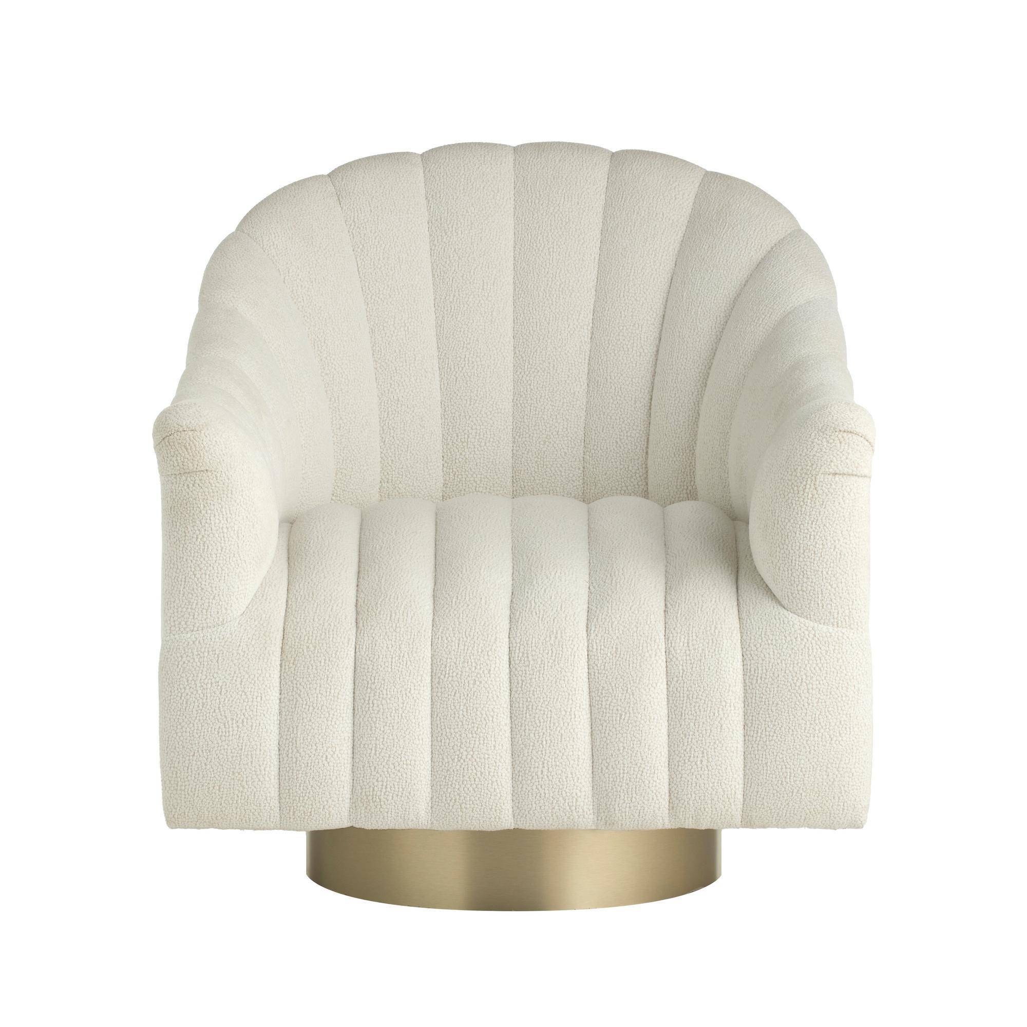 Arteriors Springsteen Snow Swivel Chair